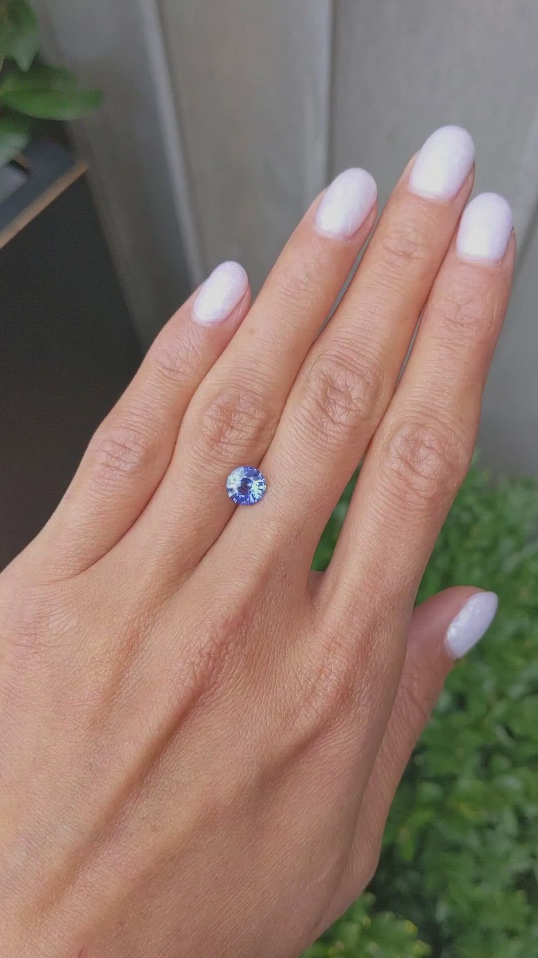 1.41 Ct. Blue Sapphire from Ceylon (Sri Lanka) Size Video