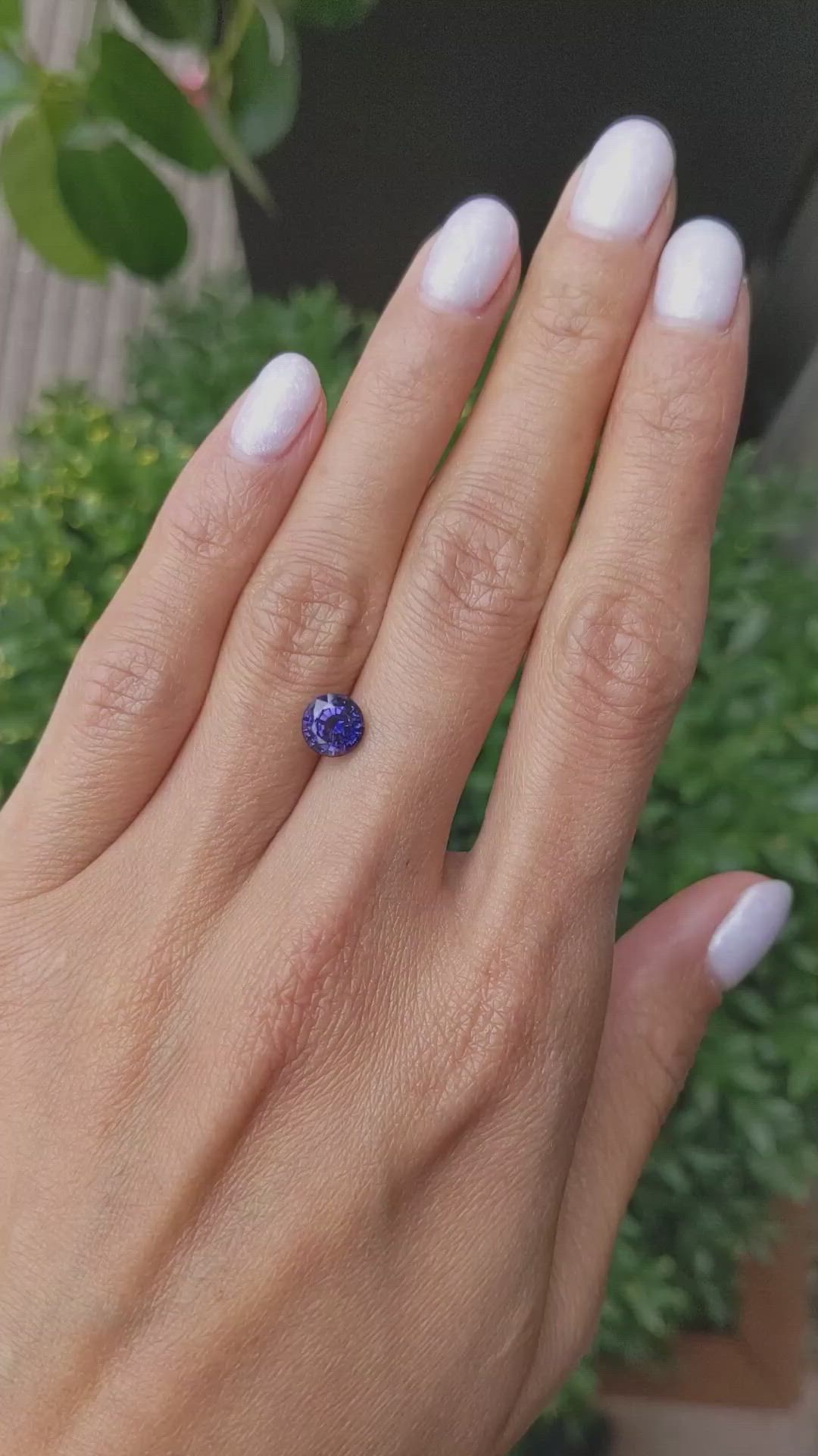 1.67 Ct. Color Change Sapphire from Ceylon (Sri Lanka) Size Video