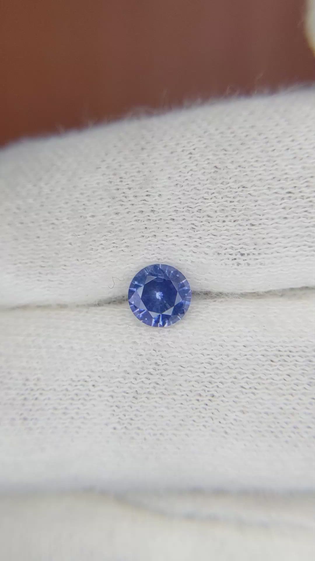 0.72 Ct. Blue Sapphire from Ceylon (Sri Lanka) Size Video