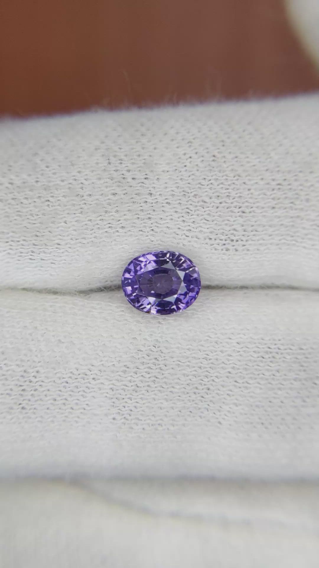 1.34 Ct. Purple Sapphire from Ceylon (Sri Lanka) Size Video
