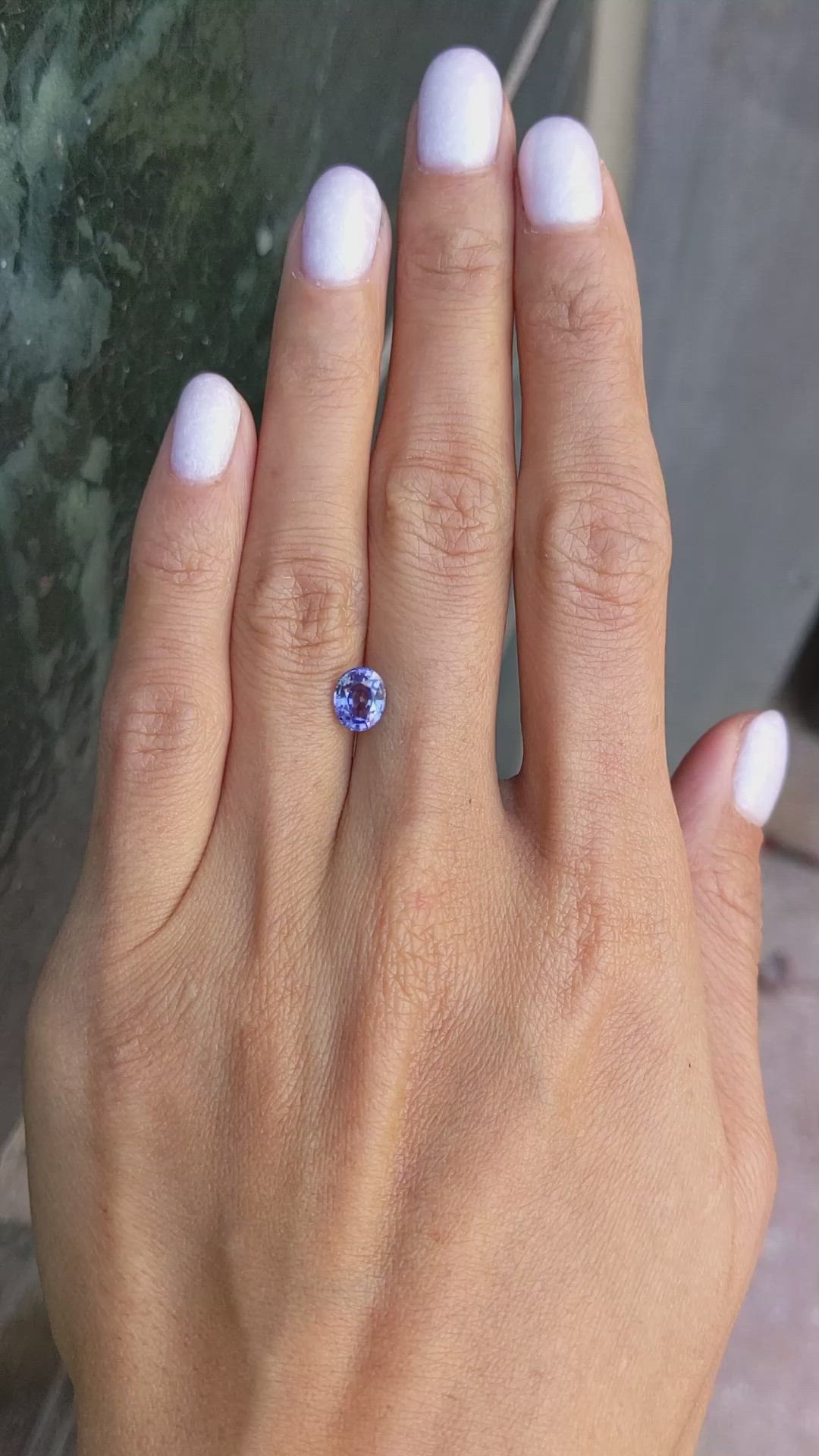 1.34 Ct. Purple Sapphire from Ceylon (Sri Lanka) Size Video