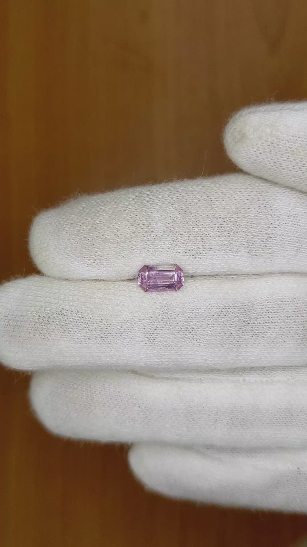1.10 Ct. Pink Sapphire from Ceylon (Sri Lanka) Size Video