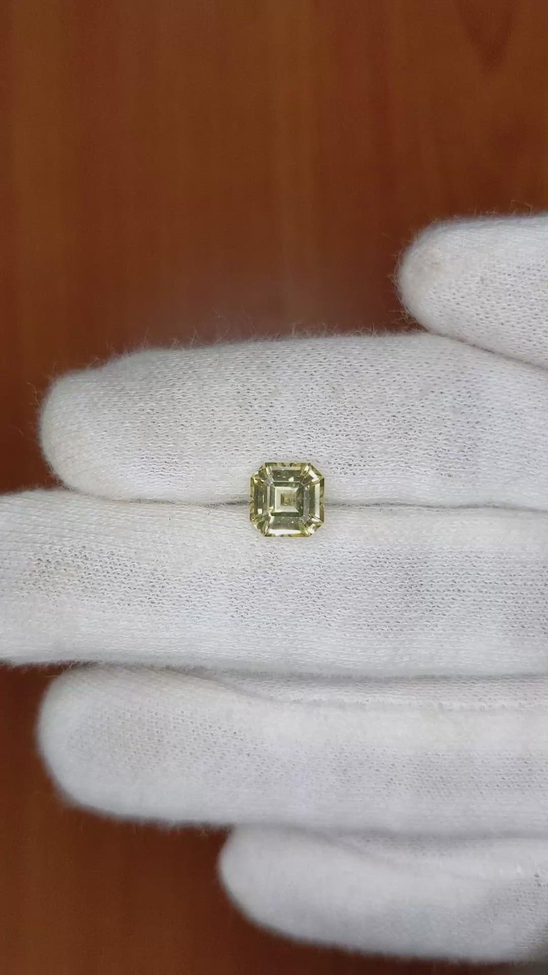 1.97 Ct. Yellow Sapphire from Ceylon (Sri Lanka) Size Video