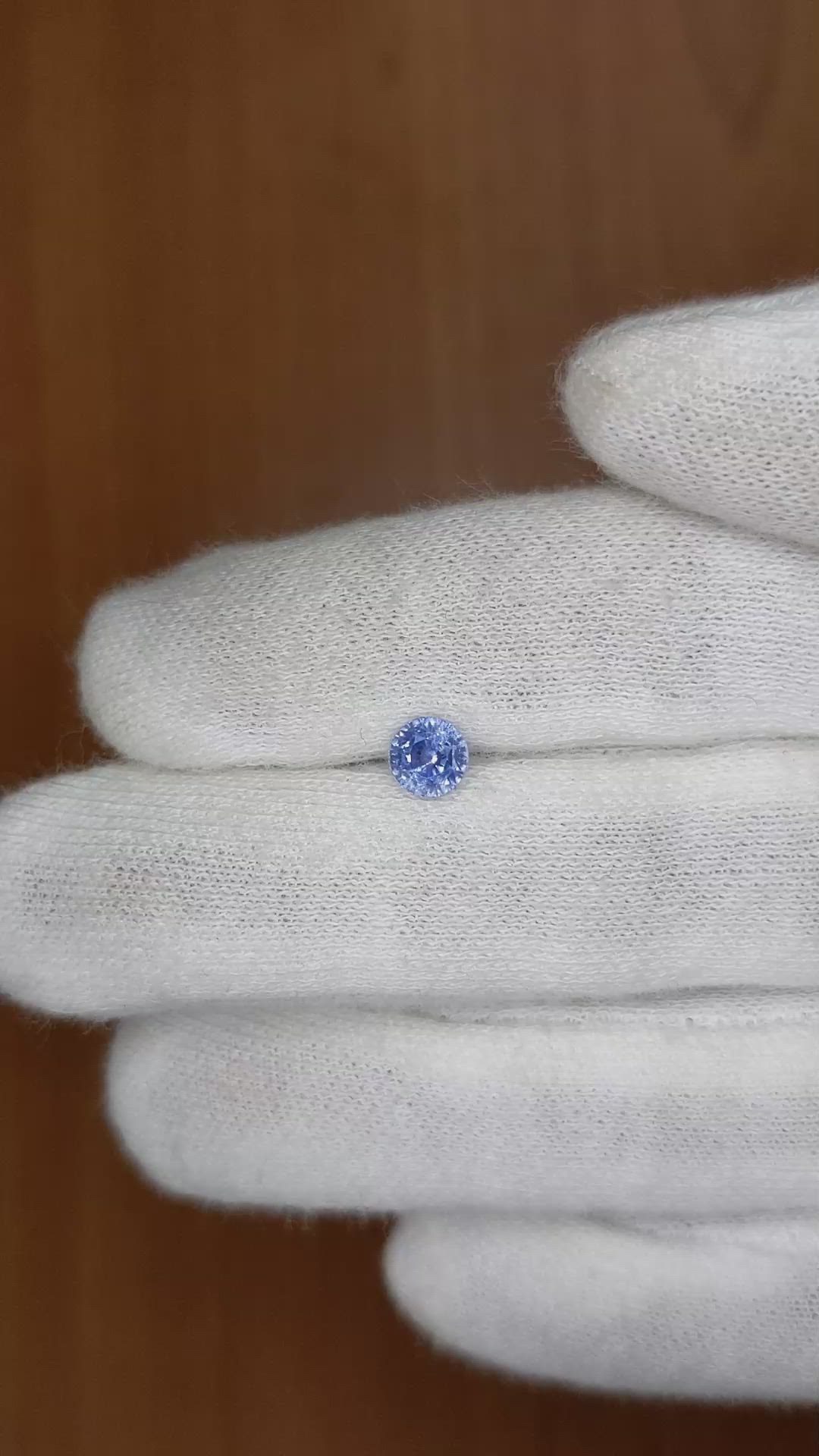 0.82 Ct. Blue Sapphire from Ceylon (Sri Lanka) Size Video