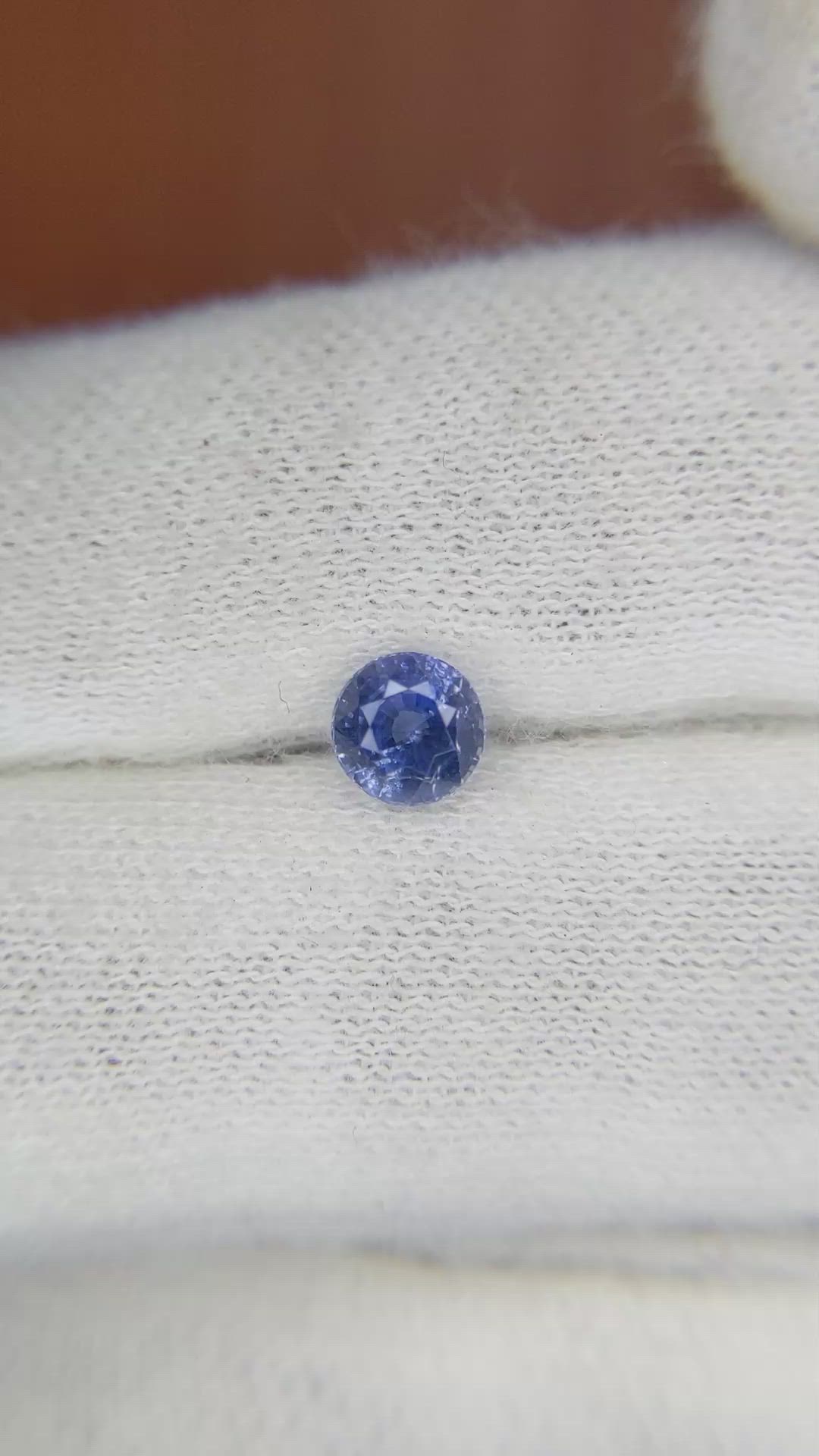 0.82 Ct. Blue Sapphire from Ceylon (Sri Lanka) Size Video