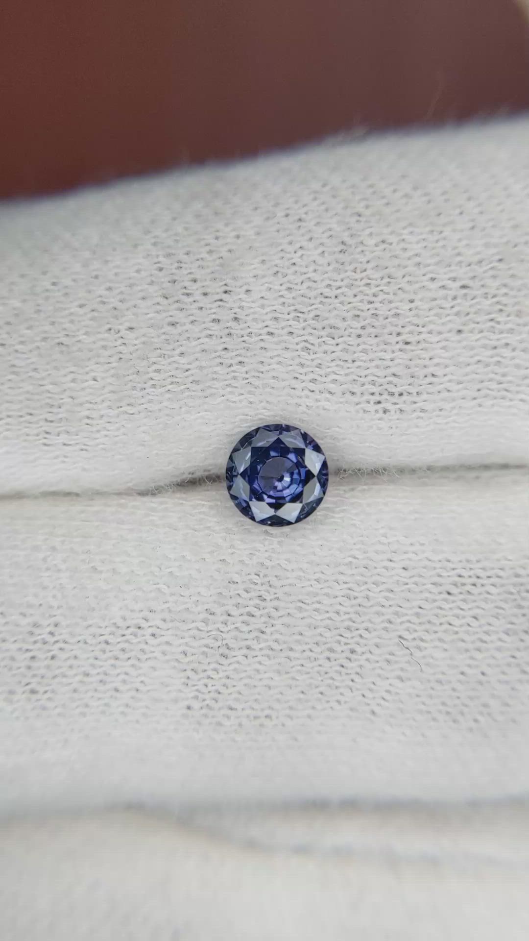 0.67 Ct. Blue Sapphire from Ceylon (Sri Lanka) Size Video