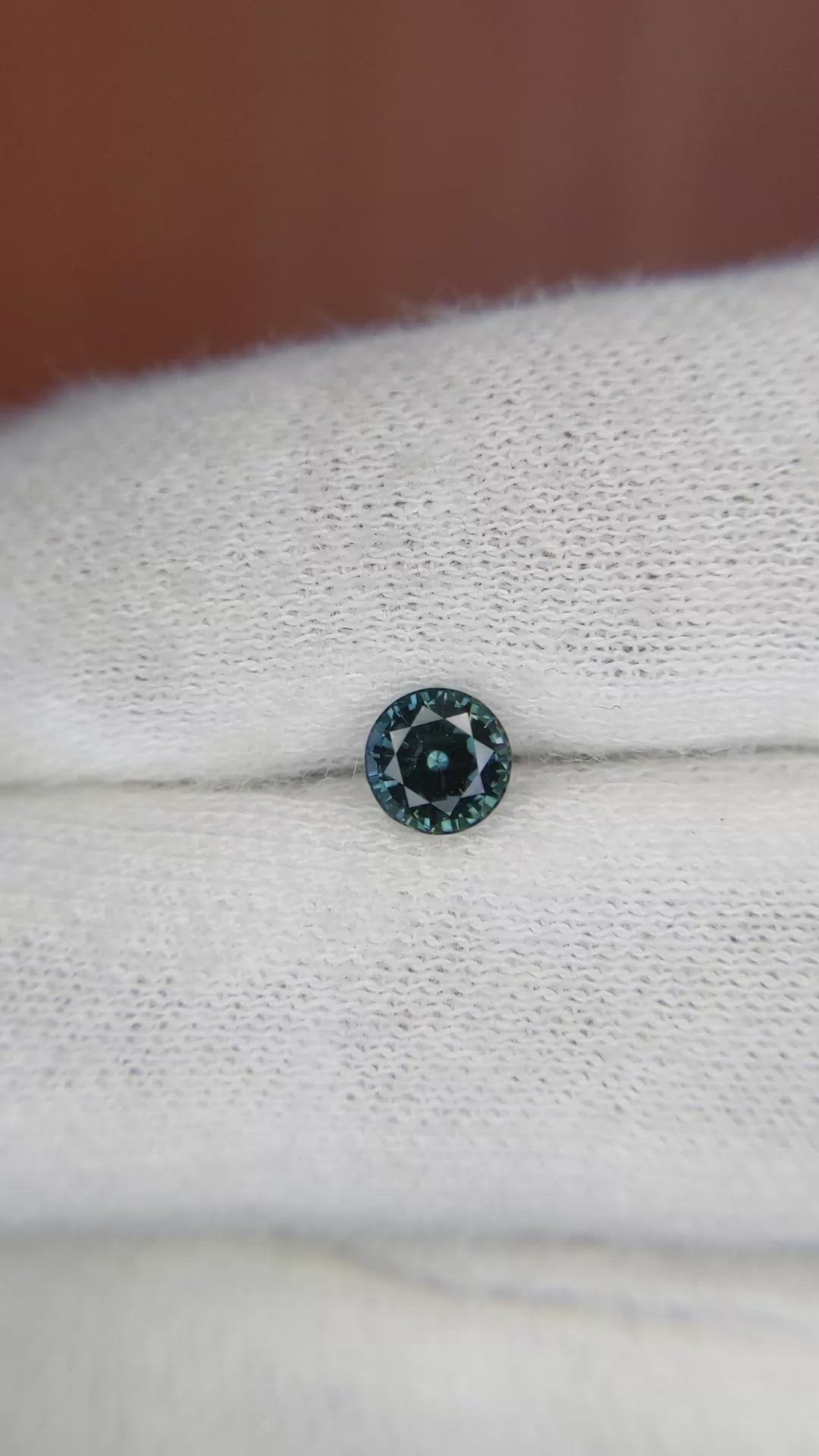 0.77 Ct. Greenish Blue Sapphire from Madagascar Size Video