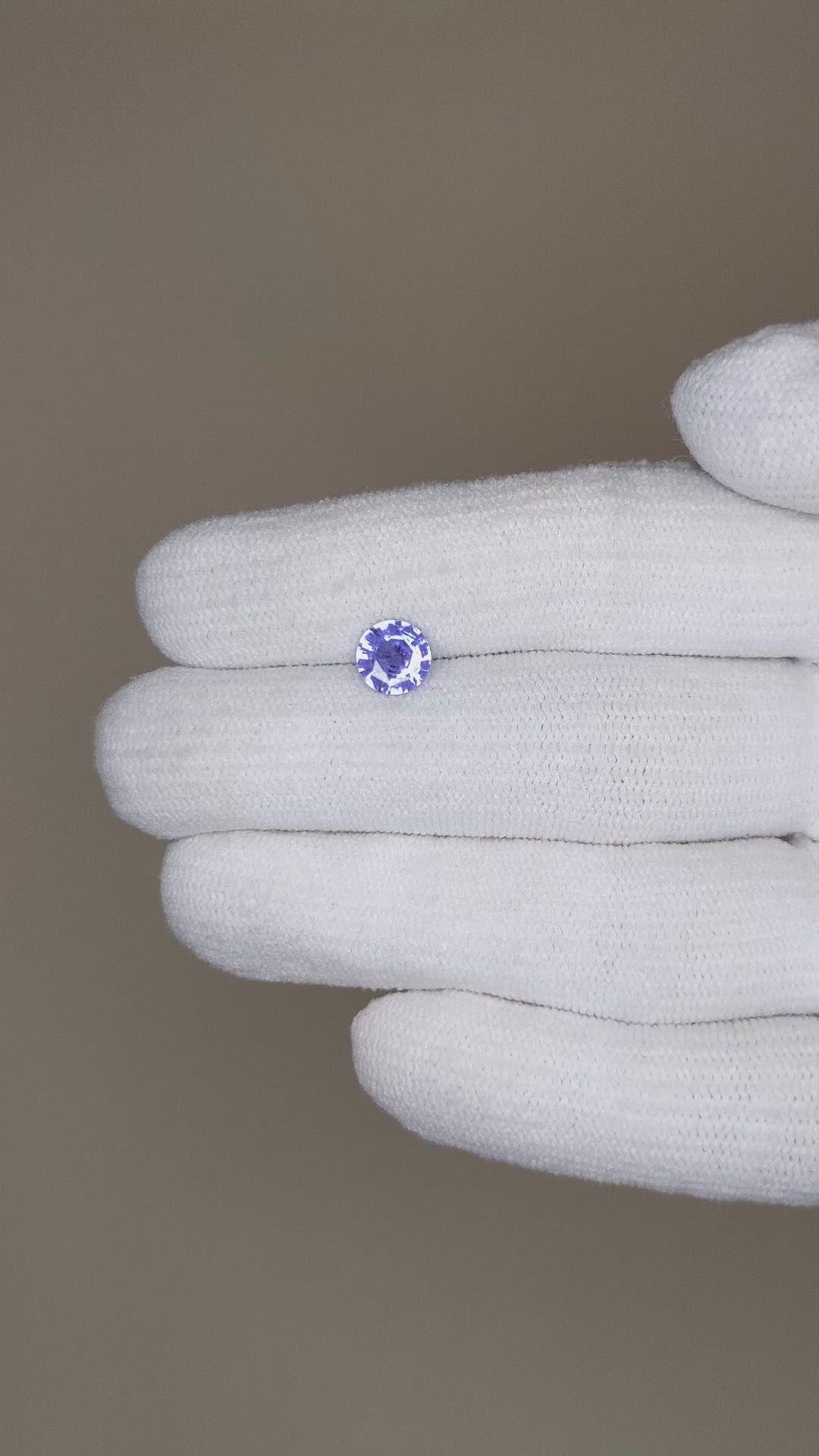 0.92 Ct. Blue Sapphire from Ceylon (Sri Lanka) Size Video