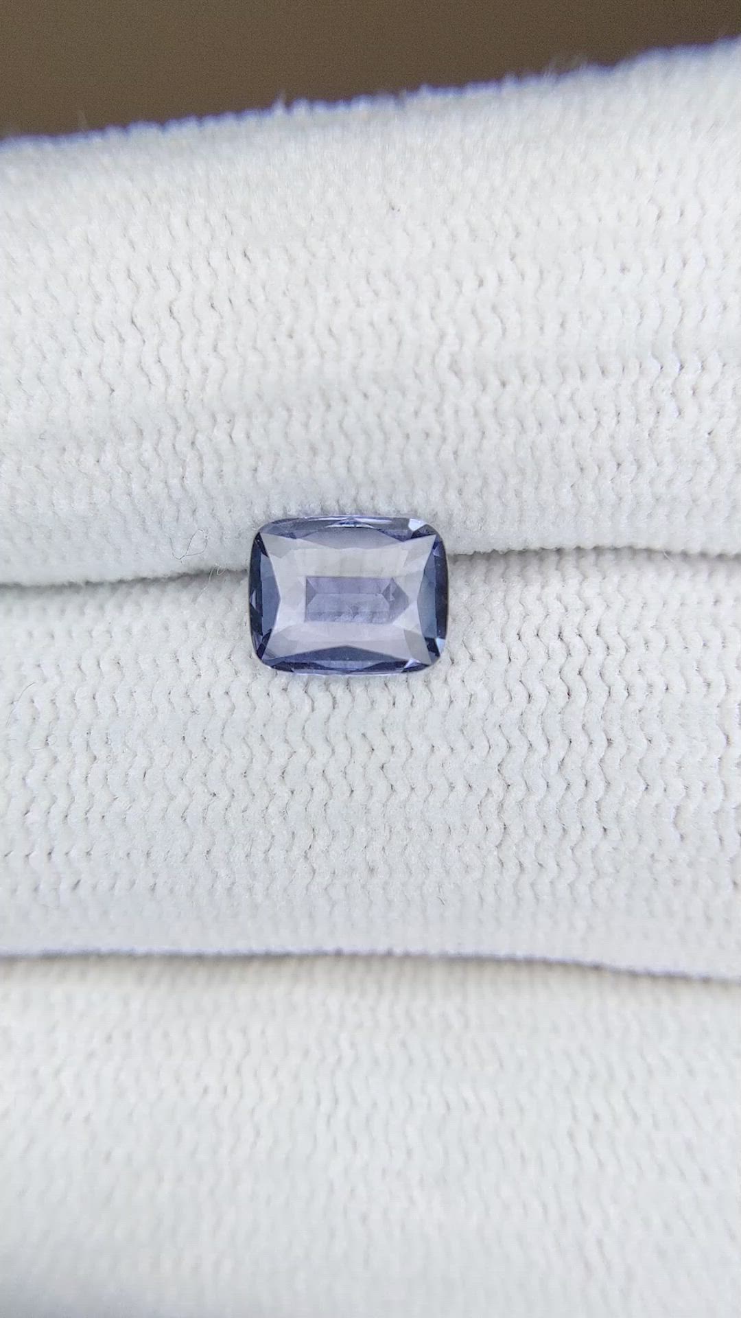 1.05 Ct. Blue Sapphire from Ceylon (Sri Lanka) Size Video