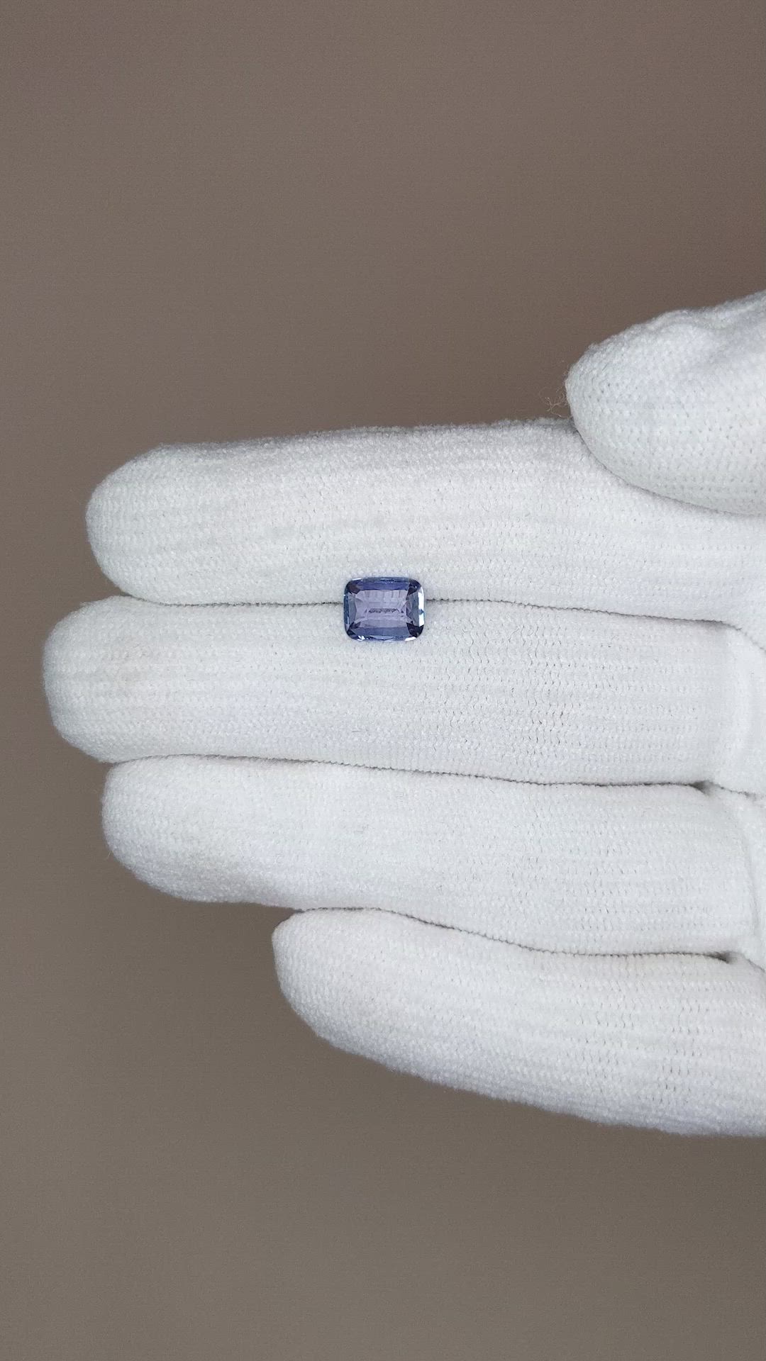 1.05 Ct. Blue Sapphire from Ceylon (Sri Lanka) Size Video