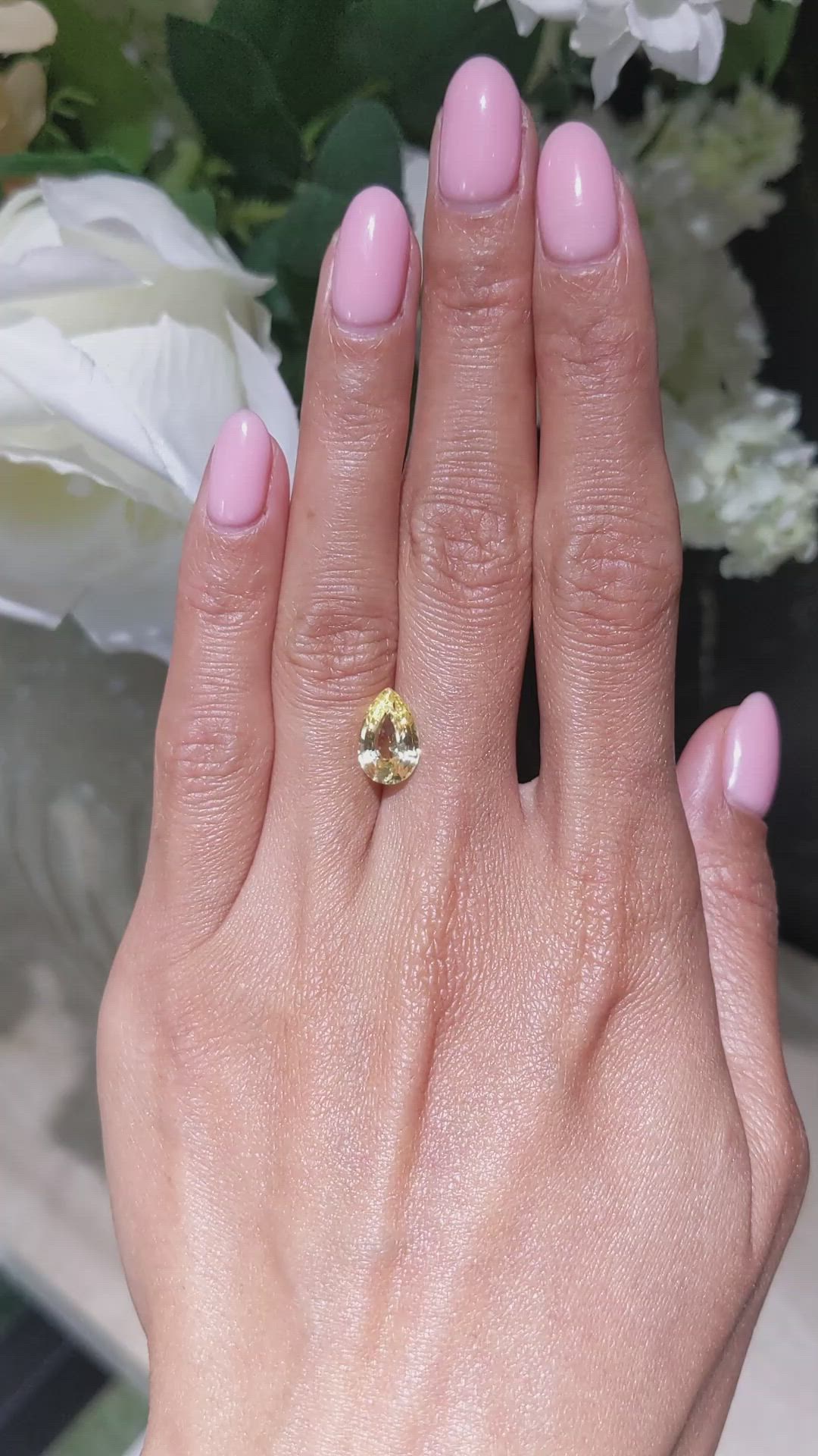 3.04 Ct. Yellow Sapphire from Ceylon (Sri Lanka) Size Video