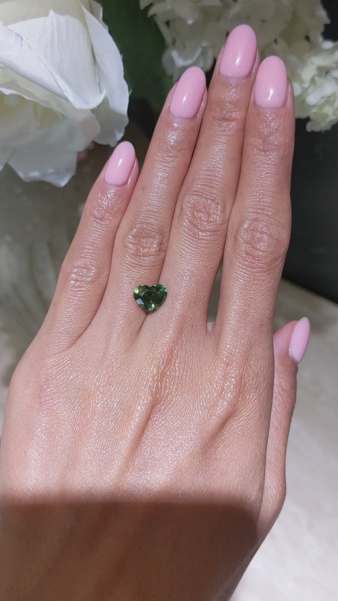 2.83 Ct. Green Sapphire from Madagascar Size Video