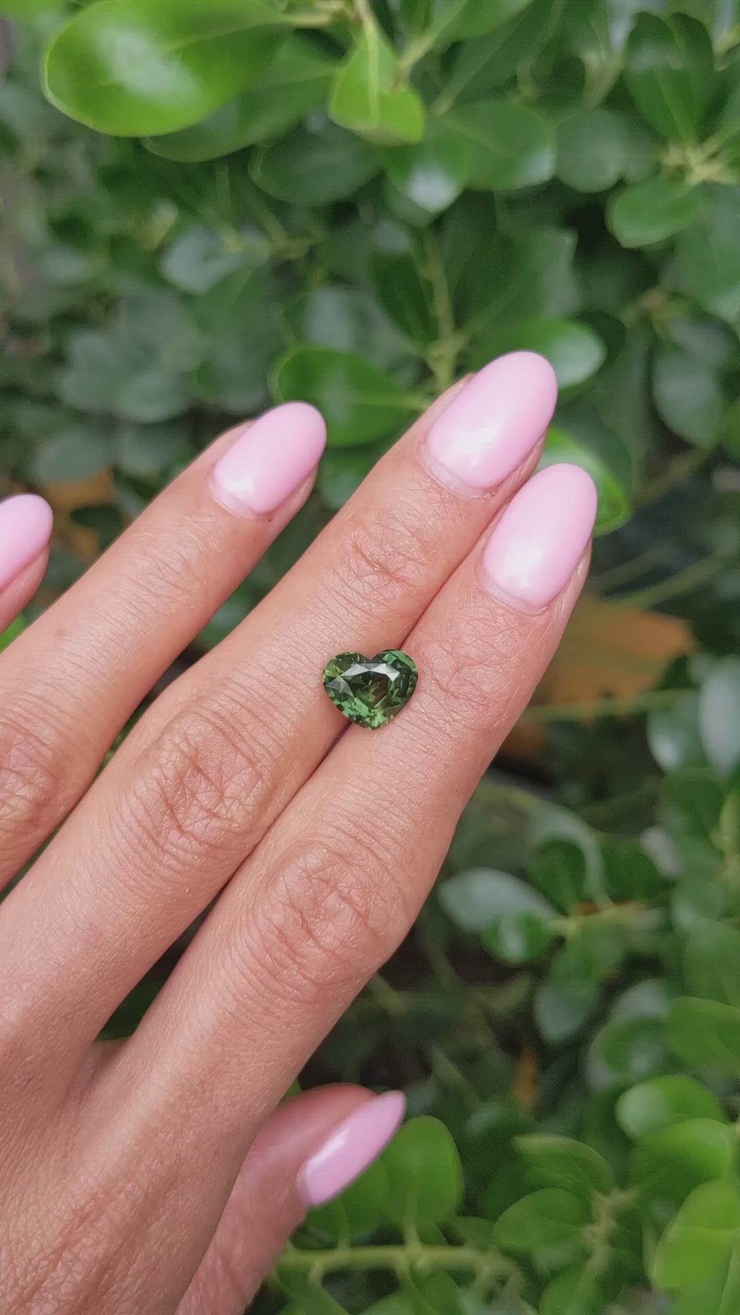2.83 Ct. Green Sapphire from Madagascar Size Video