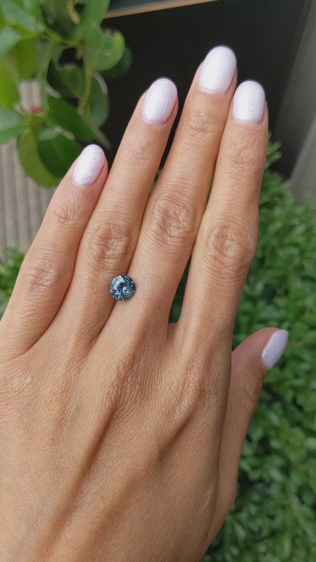 1.90 Ct. Greenish Blue Sapphire from Madagascar Size Video