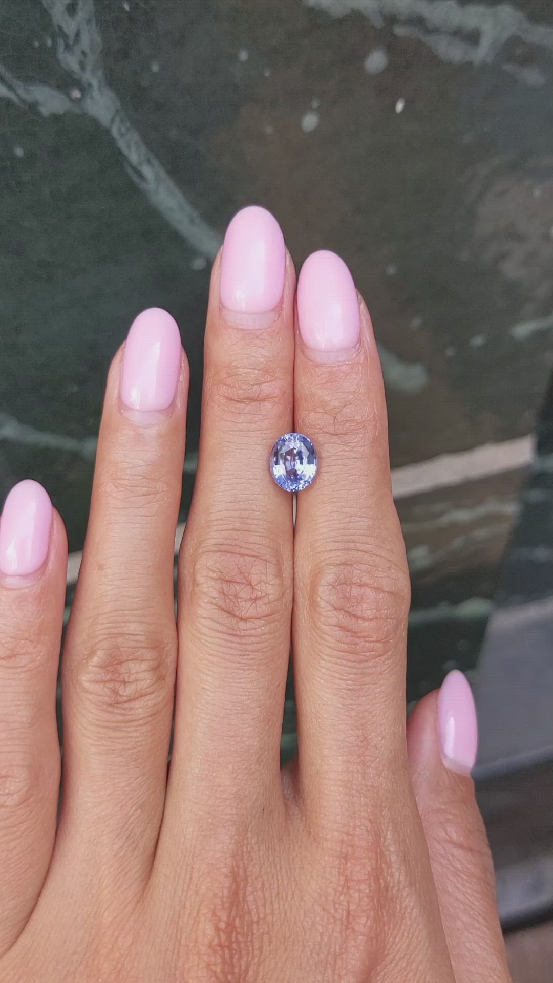 2.77 Ct. Blue Sapphire from Ceylon (Sri Lanka) Size Video