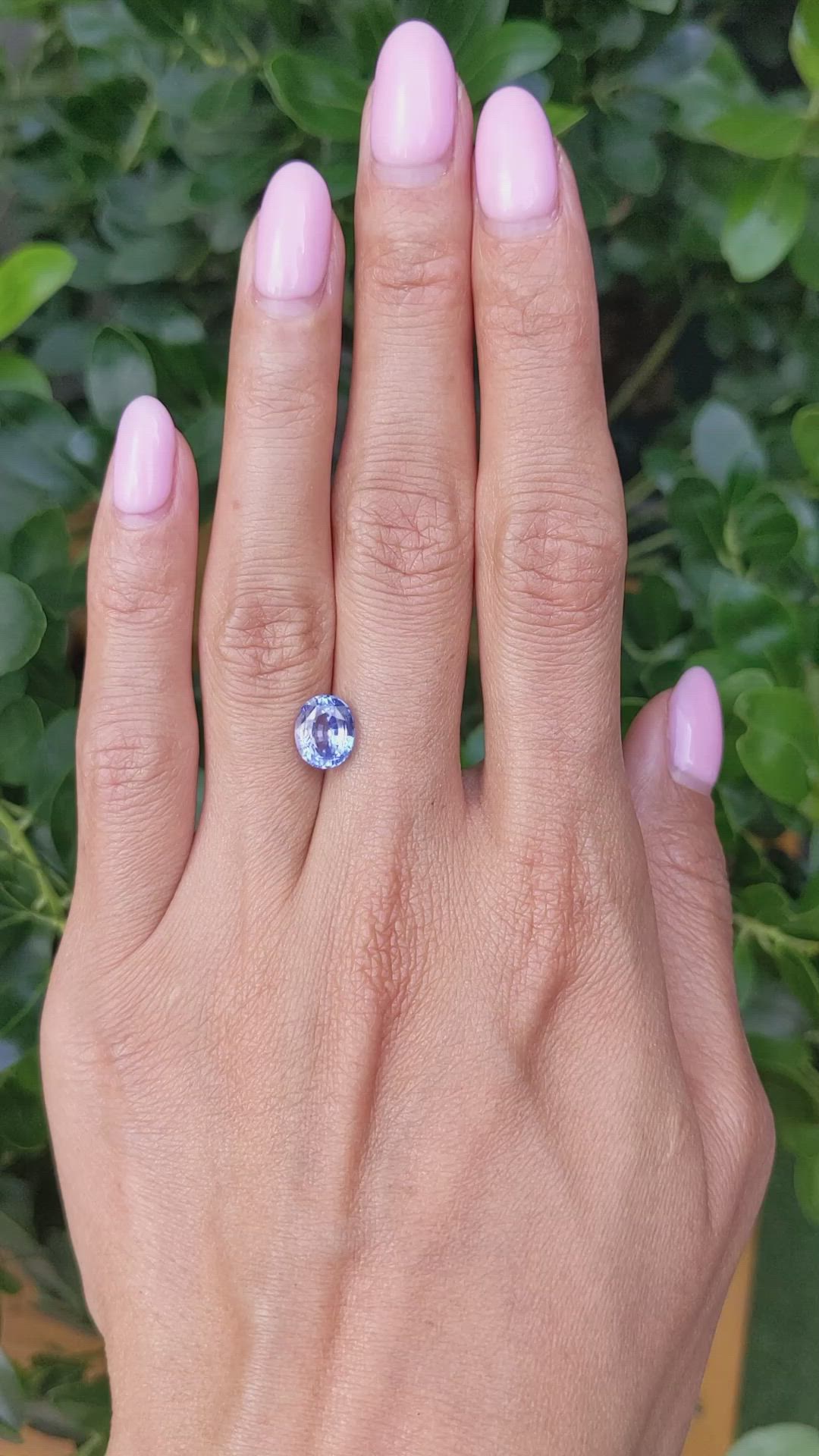 2.77 Ct. Blue Sapphire from Ceylon (Sri Lanka) Size Video