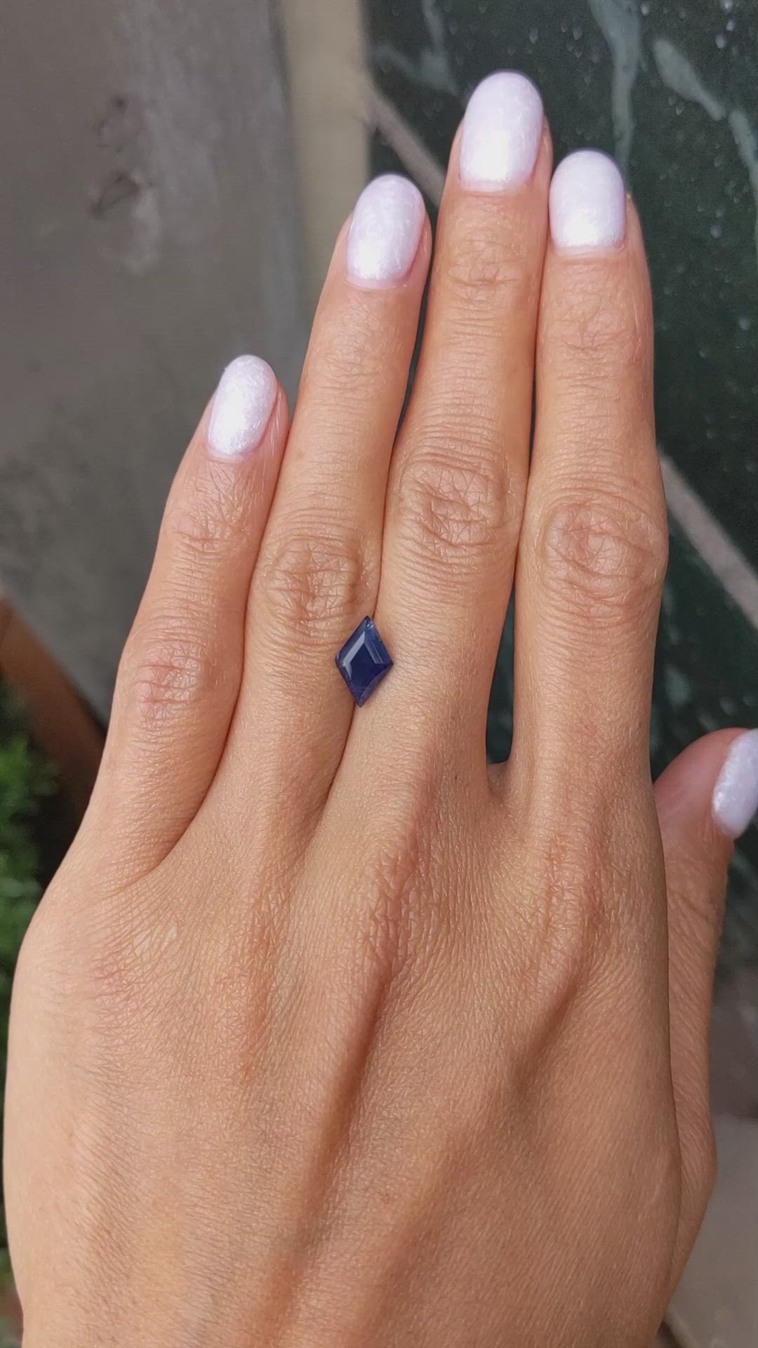 1.60 Ct. Blue Sapphire from Ceylon (Sri Lanka) Size Video