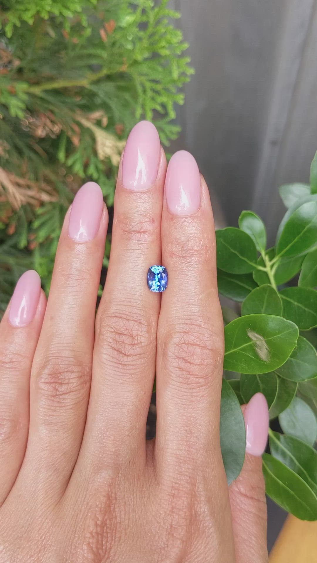 1.27 Ct. Blue Sapphire from Ceylon (Sri Lanka) Size Video