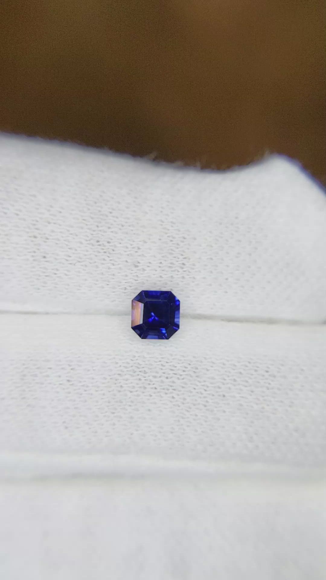 0.51 Ct. Blue Sapphire from Ceylon (Sri Lanka) Size Video
