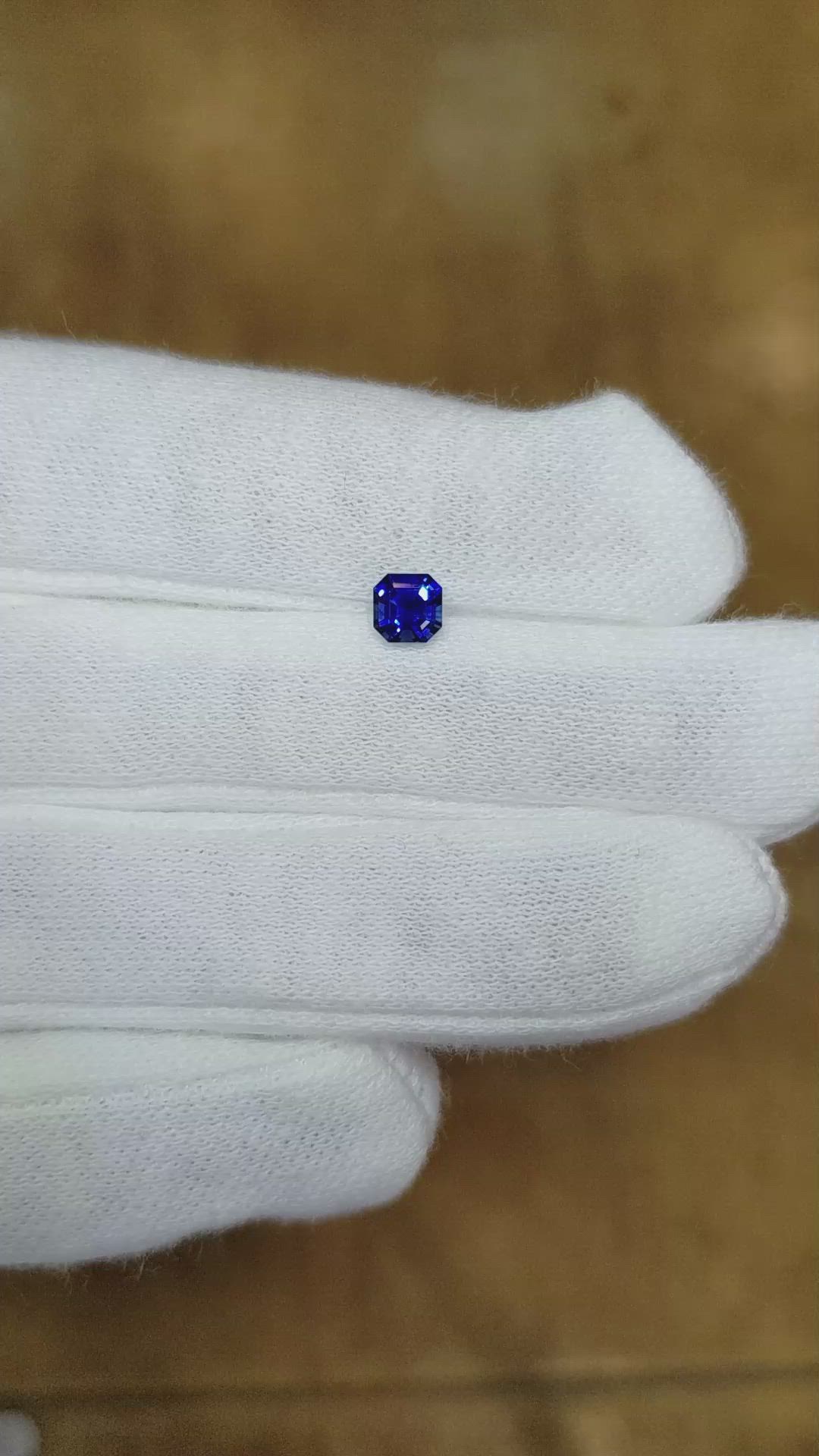 0.51 Ct. Blue Sapphire from Ceylon (Sri Lanka) Size Video