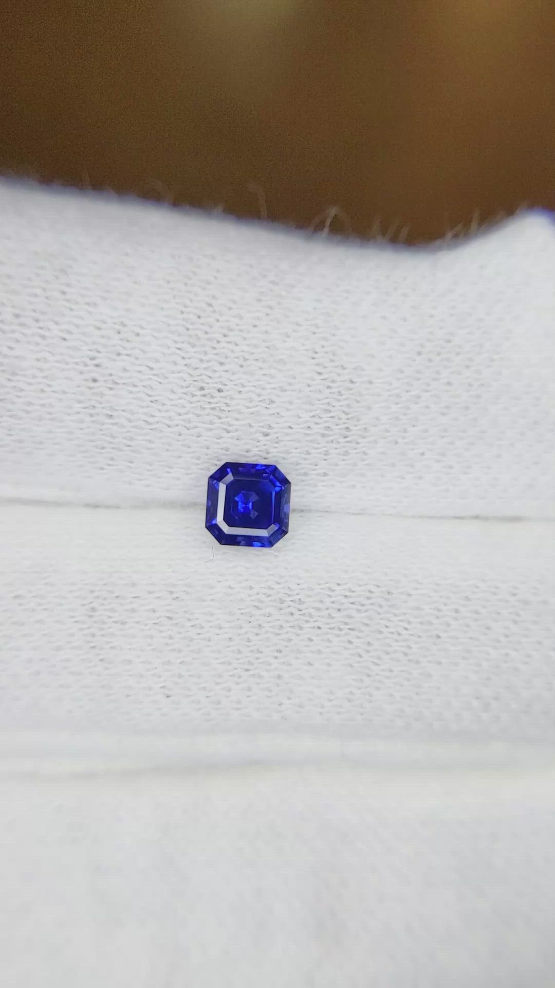 0.53 Ct. Blue Sapphire from Ceylon (Sri Lanka) Size Video