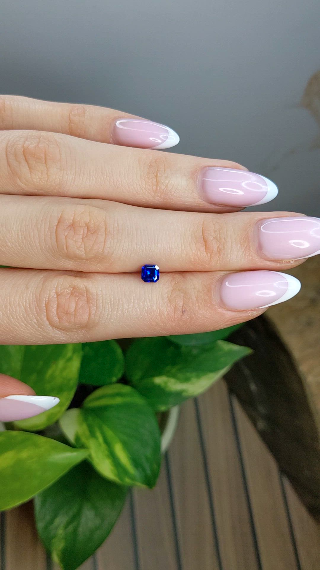 0.53 Ct. Blue Sapphire from Ceylon (Sri Lanka) Size Video