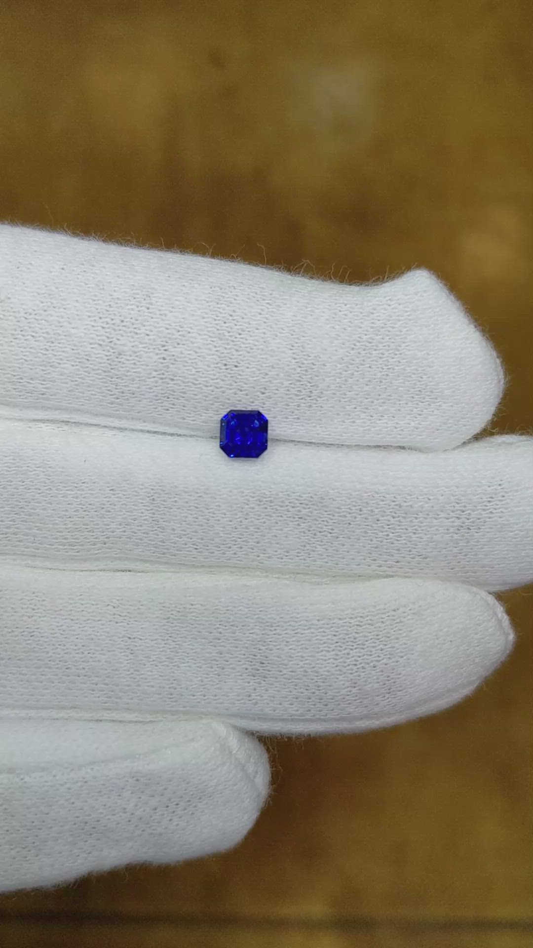 0.53 Ct. Blue Sapphire from Ceylon (Sri Lanka) Size Video