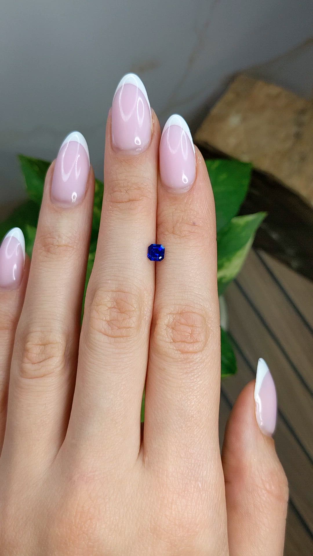 0.53 Ct. Blue Sapphire from Ceylon (Sri Lanka) Size Video