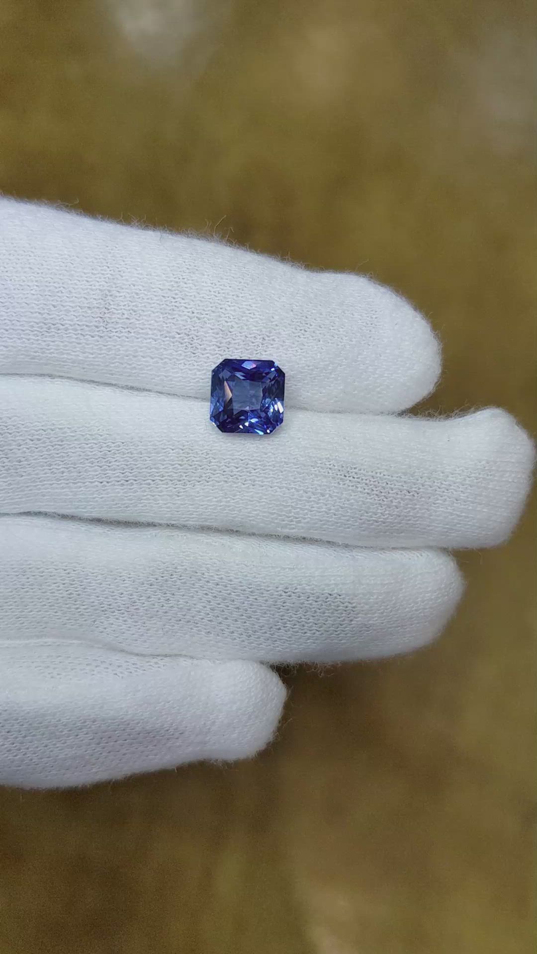 2.58 Ct. Blue Sapphire from Ceylon (Sri Lanka) Size Video