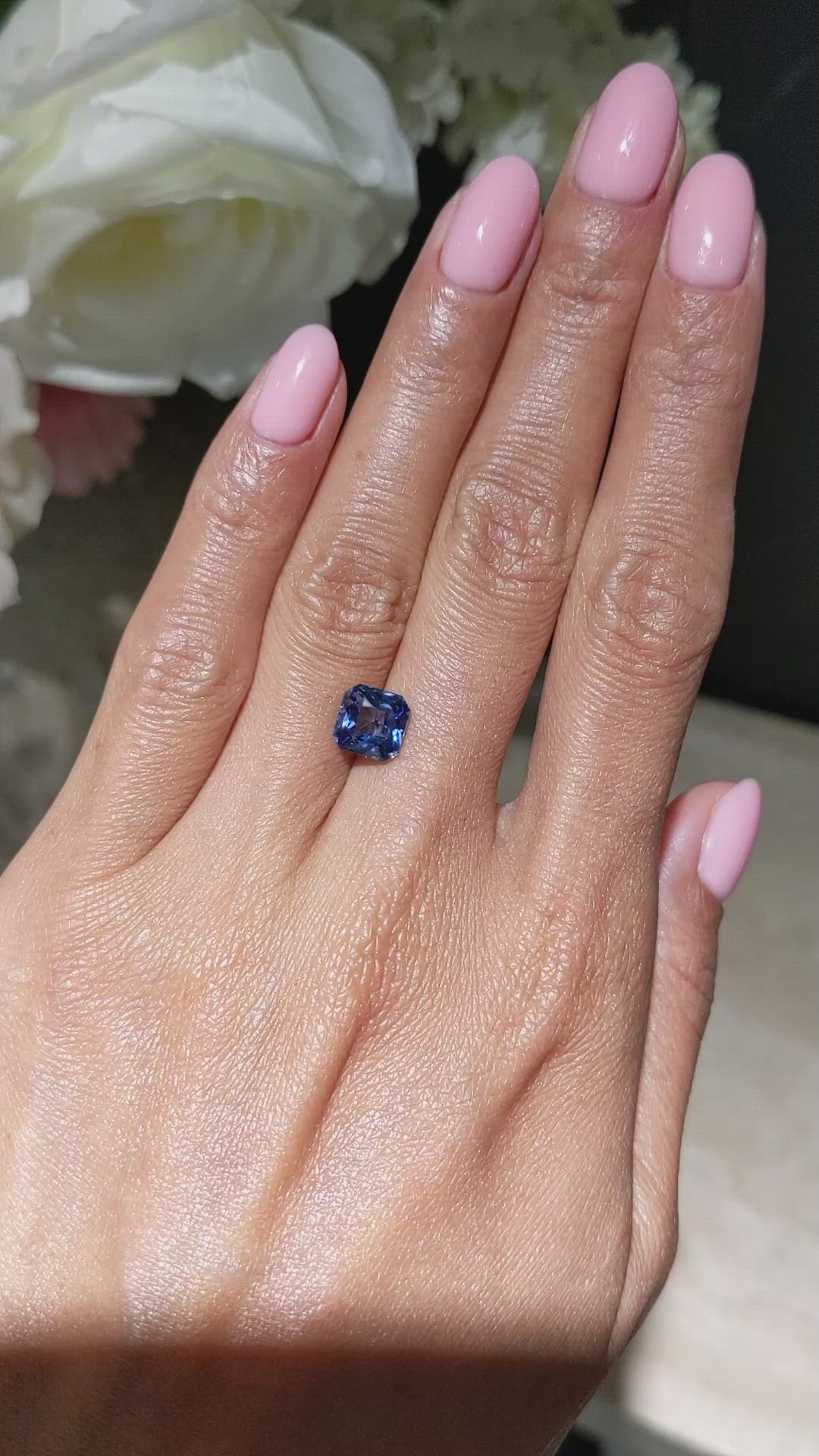 2.58 Ct. Blue Sapphire from Ceylon (Sri Lanka) Size Video