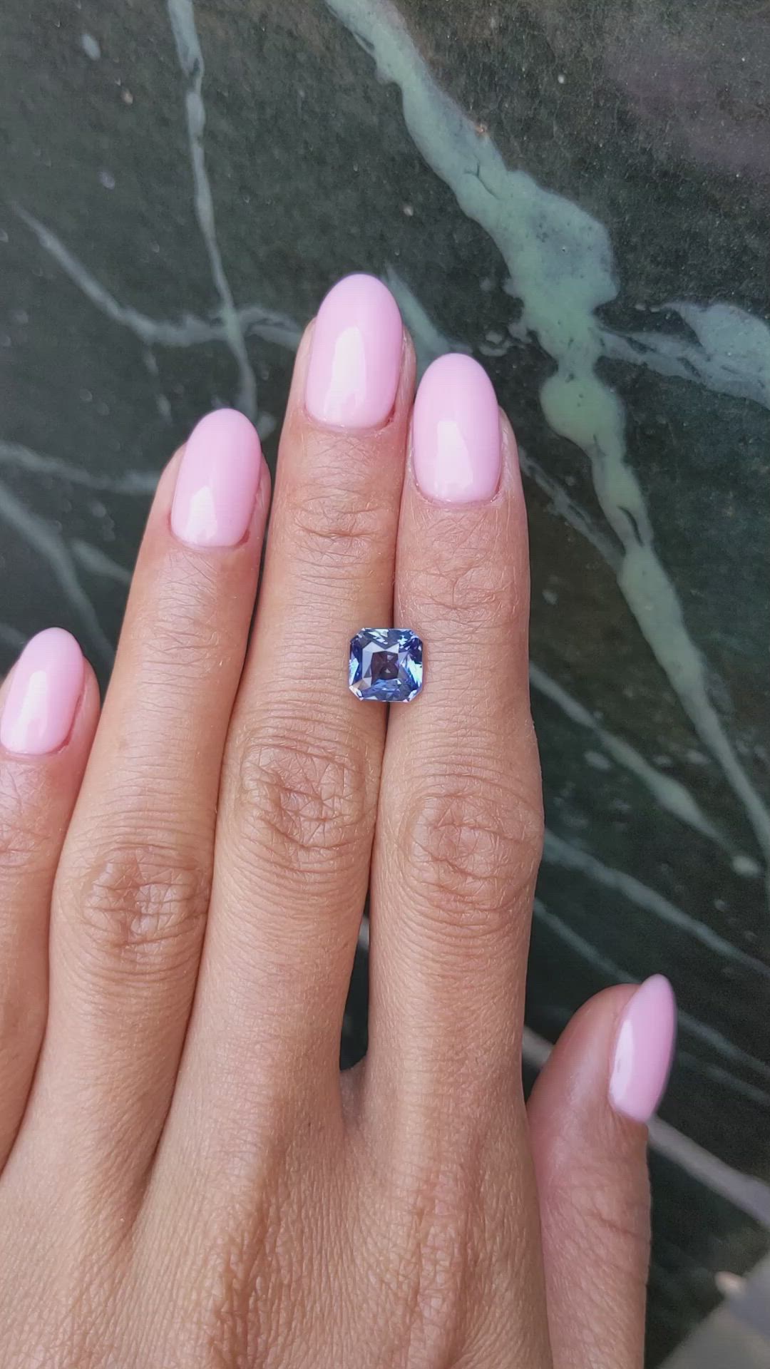 2.58 Ct. Blue Sapphire from Ceylon (Sri Lanka) Size Video