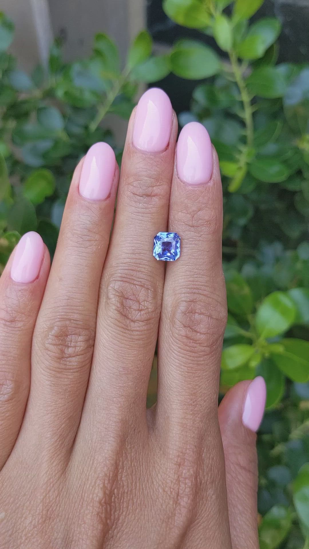 2.04 Ct. Blue Sapphire from Ceylon (Sri Lanka) Size Video