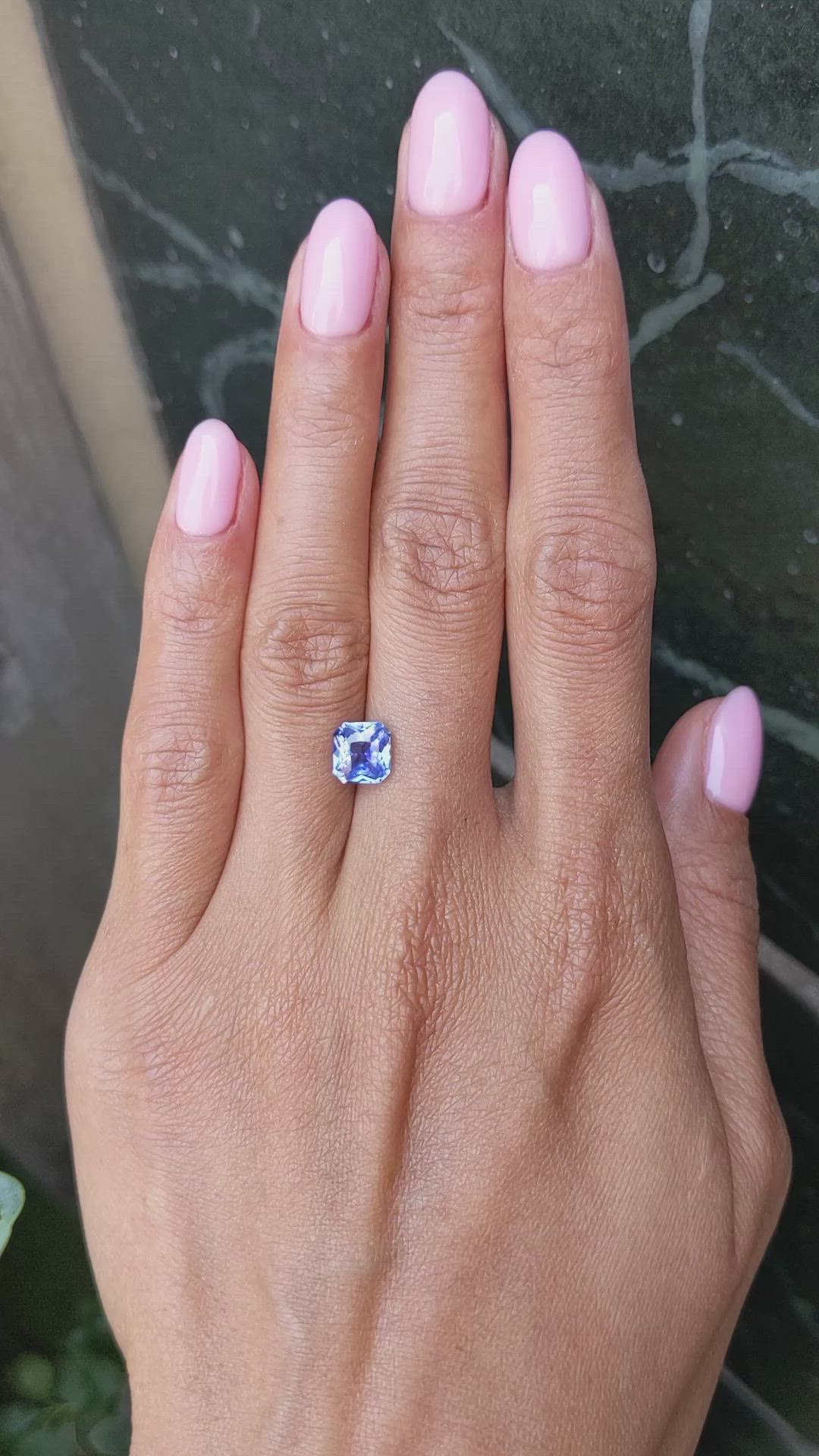 2.04 Ct. Blue Sapphire from Ceylon (Sri Lanka) Size Video