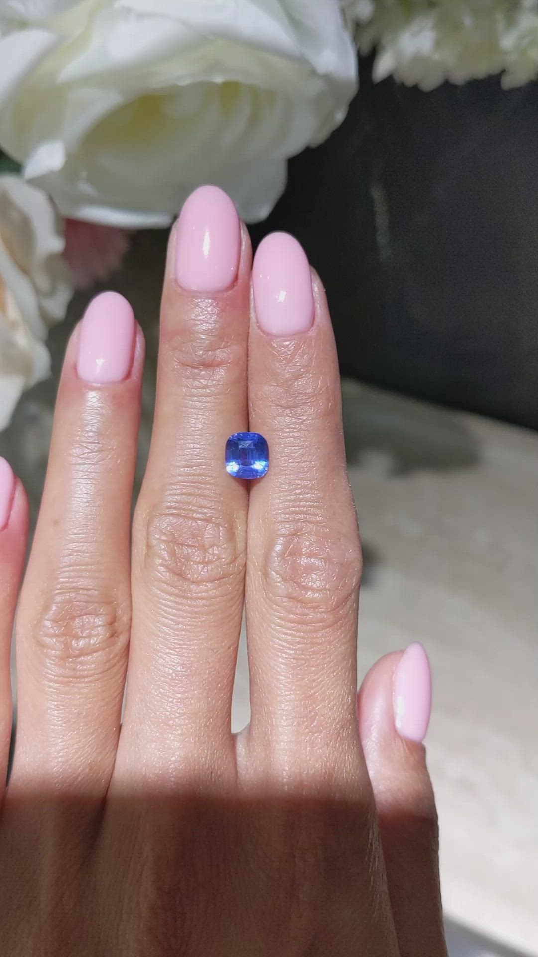 2.06 Ct. Blue Sapphire from Ceylon (Sri Lanka) Size Video