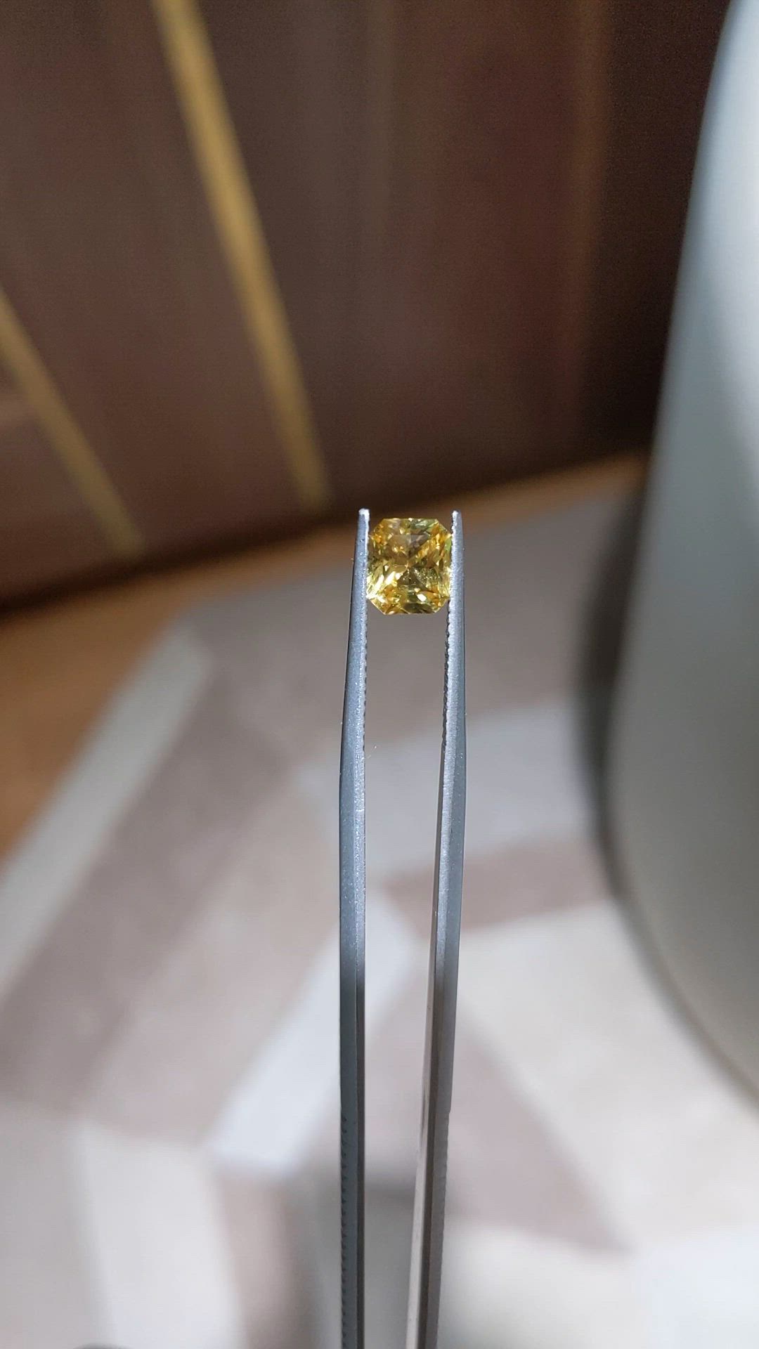 1.51 Ct. Yellow Sapphire from Ceylon (Sri Lanka) Size Video