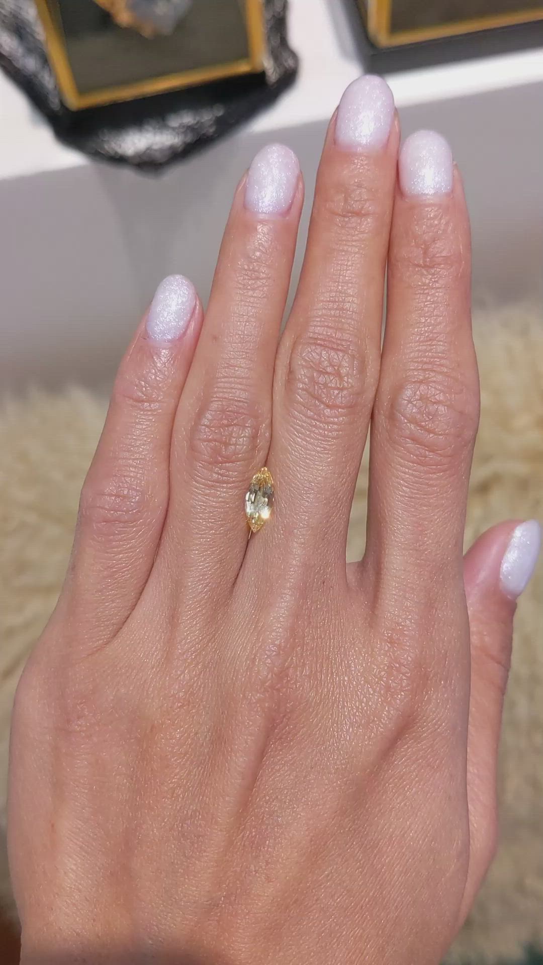 1.33 Ct. Yellow Sapphire from Ceylon (Sri Lanka) Size Video