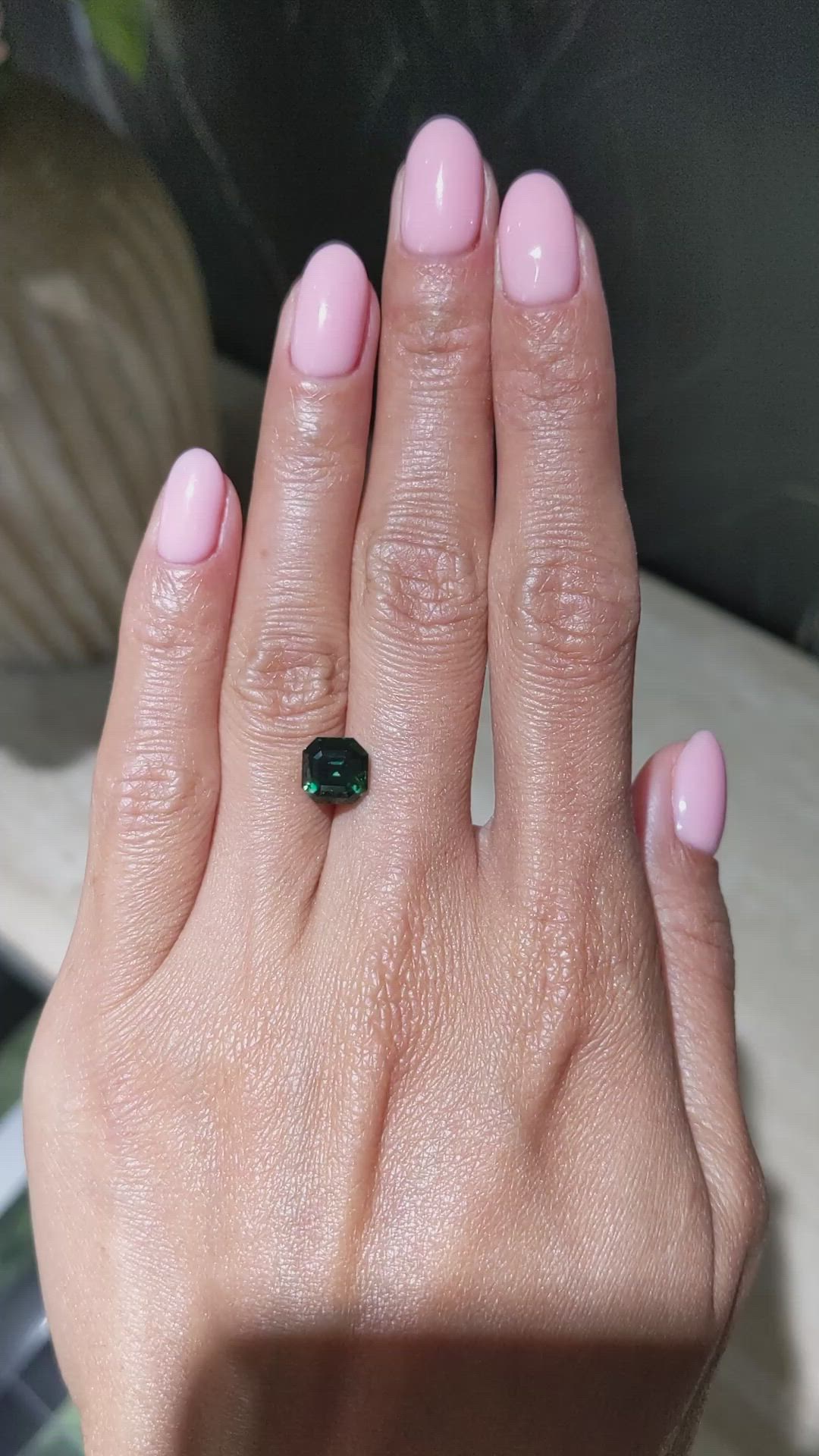 3.01 Ct. Green Sapphire from Tanzania Size Video