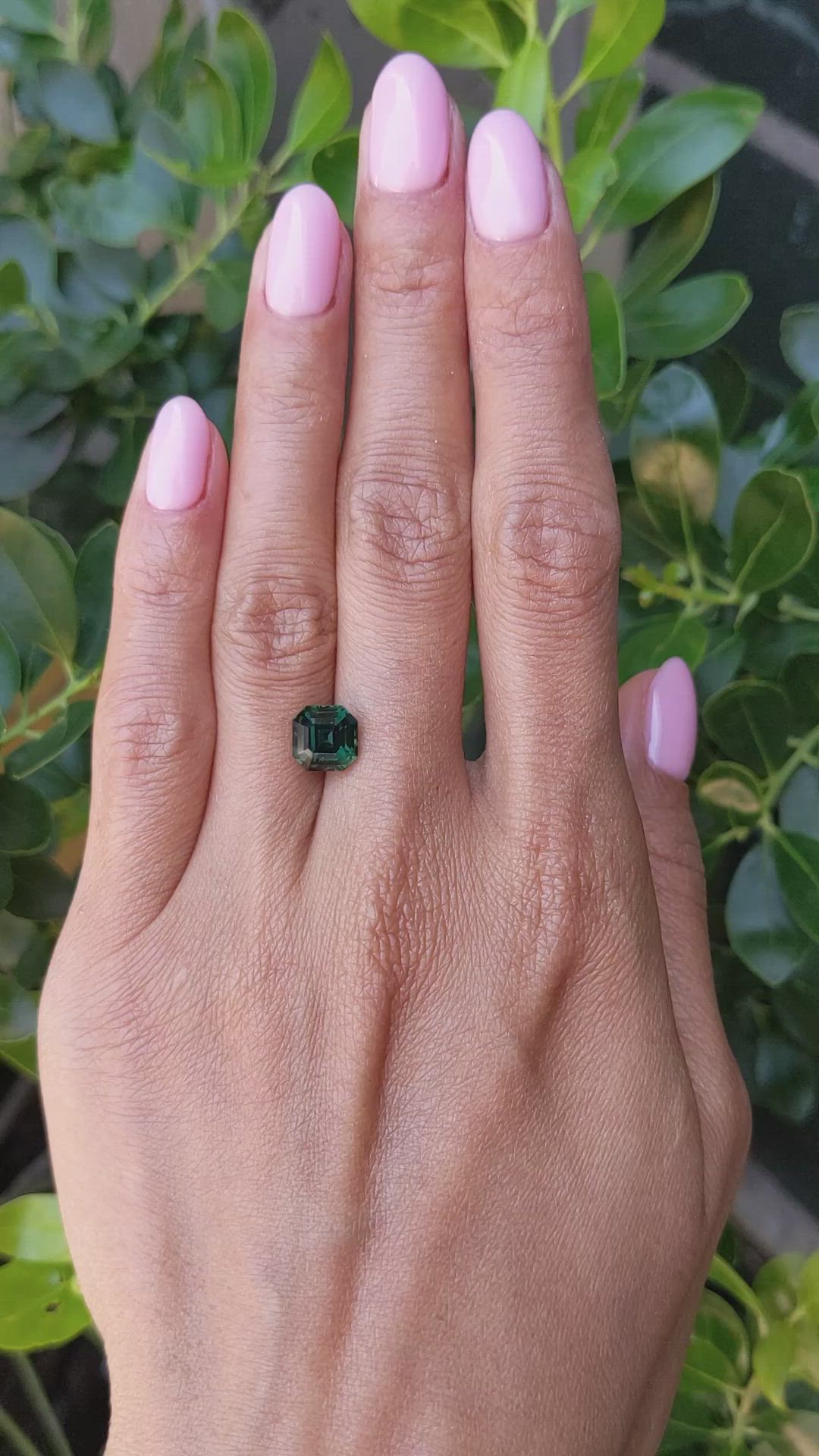 3.01 Ct. Green Sapphire from Tanzania Size Video