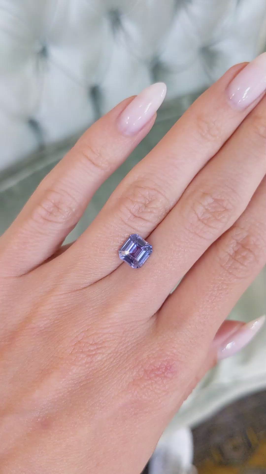2.02 Ct. Sapphire from Ceylon (Sri Lanka) Size Video