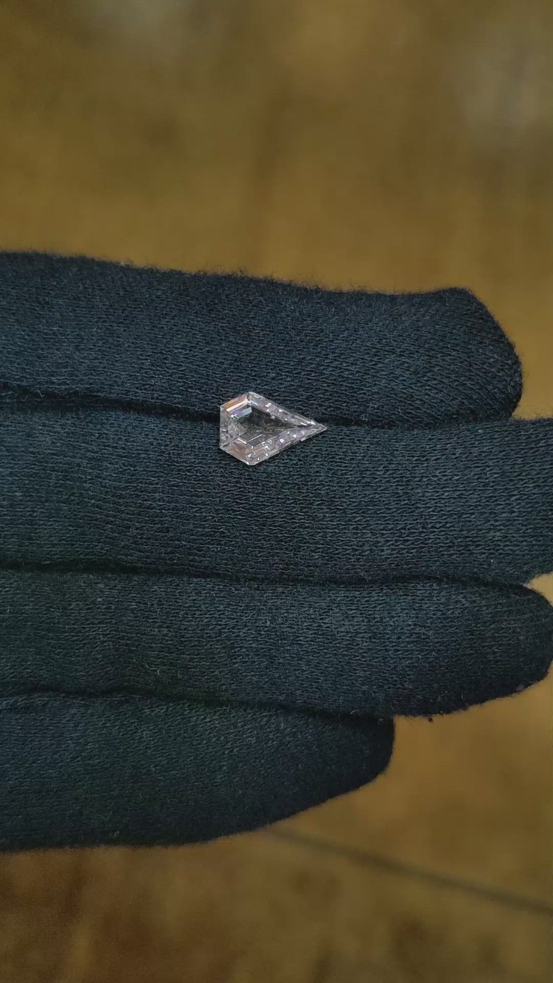 1.63 Ct. White Sapphire from Ceylon (Sri Lanka) Size Video