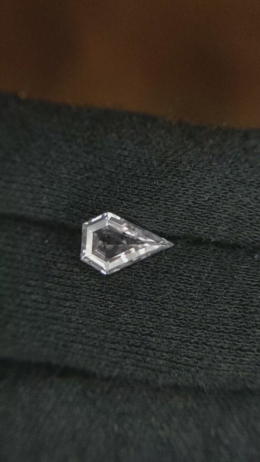 1.63 Ct. White Sapphire from Ceylon (Sri Lanka) Size Video