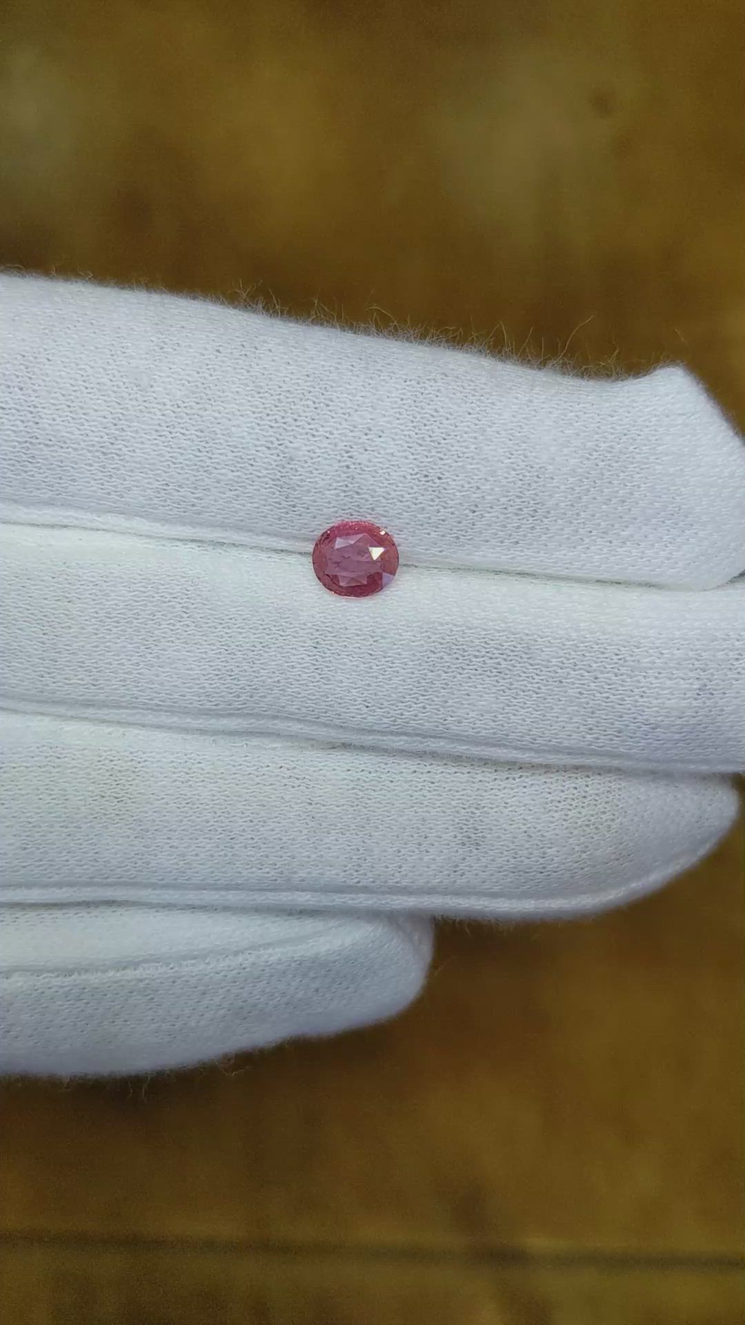 0.71 Ct. Pink Sapphire from Ceylon (Sri Lanka) Size Video