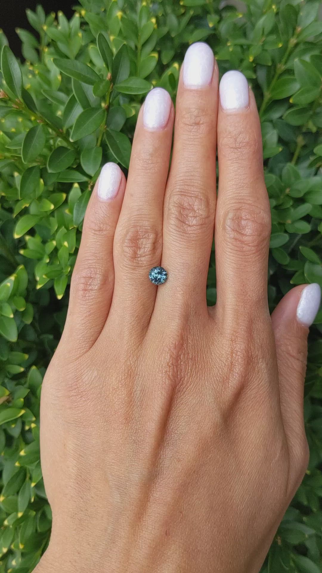 1.12 Ct. Greenish Blue Sapphire from Ceylon (Sri Lanka) Size Video