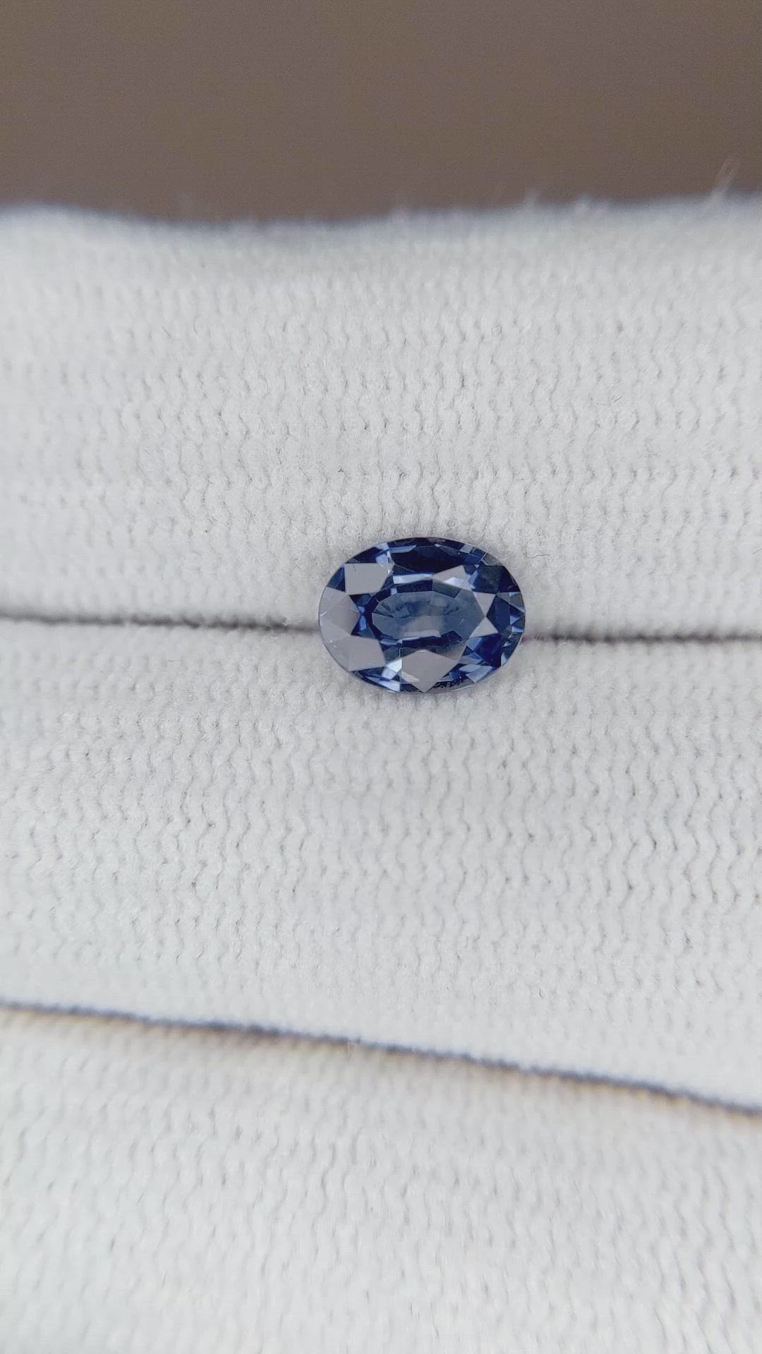 0.95 Ct. Blue Sapphire from Ceylon (Sri Lanka) Size Video