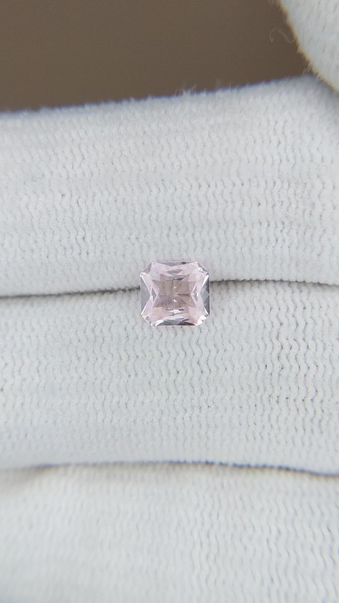 0.66 Ct. Pink Sapphire from Ceylon (Sri Lanka) Size Video