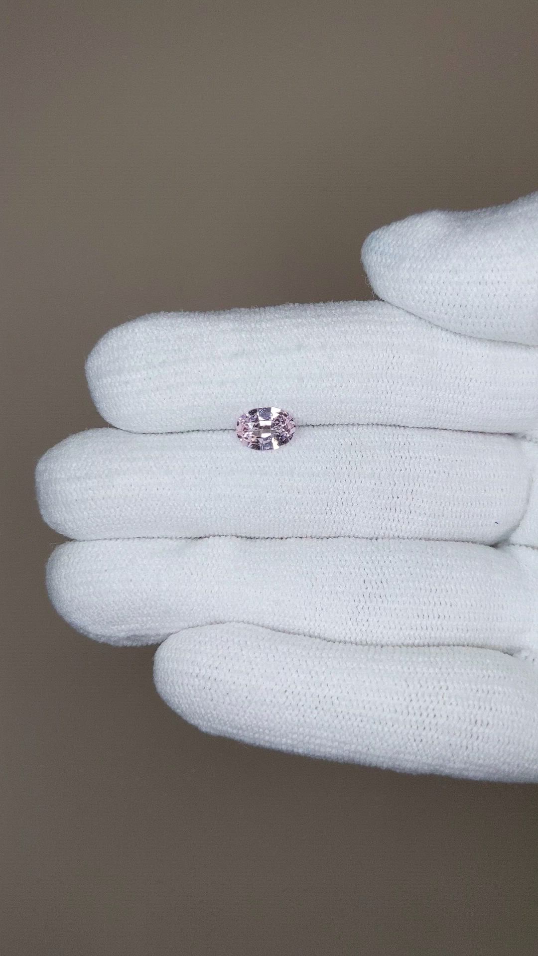 0.91 Ct. Pink Sapphire from Ceylon (Sri Lanka) Size Video