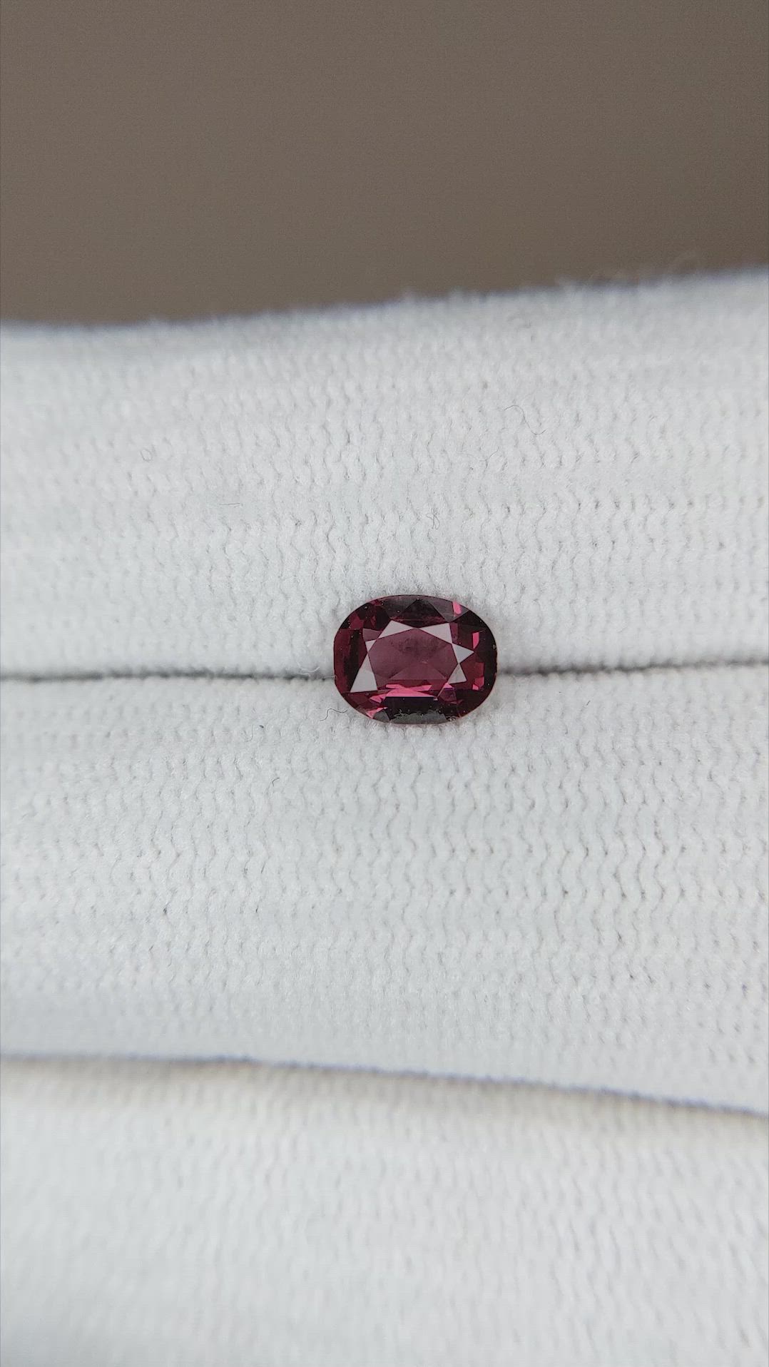 0.59 Ct. Reddish Pink Sapphire from Ceylon (Sri Lanka) Size Video