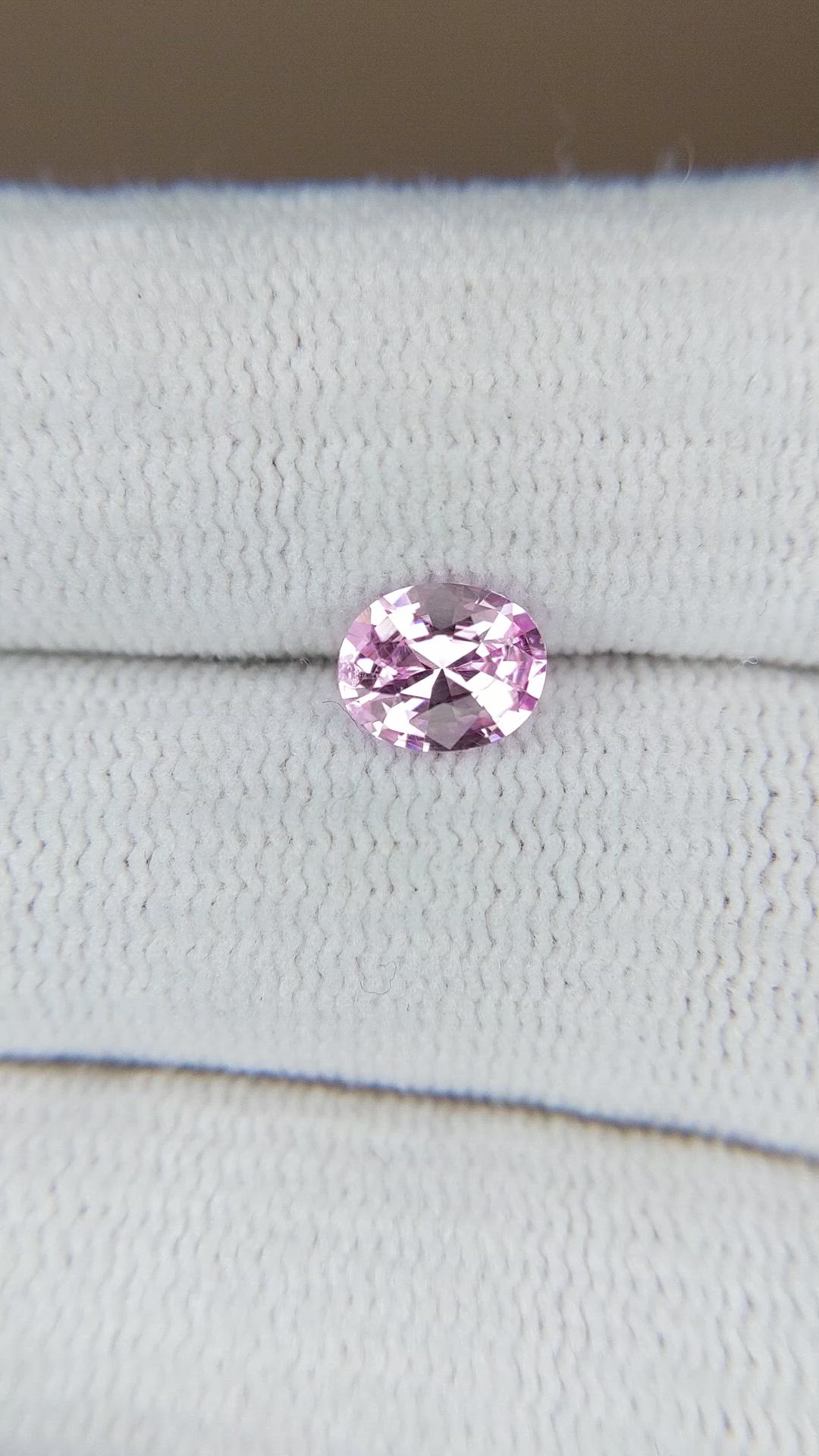 0.81 Ct. Pink Sapphire from Ceylon (Sri Lanka) Size Video