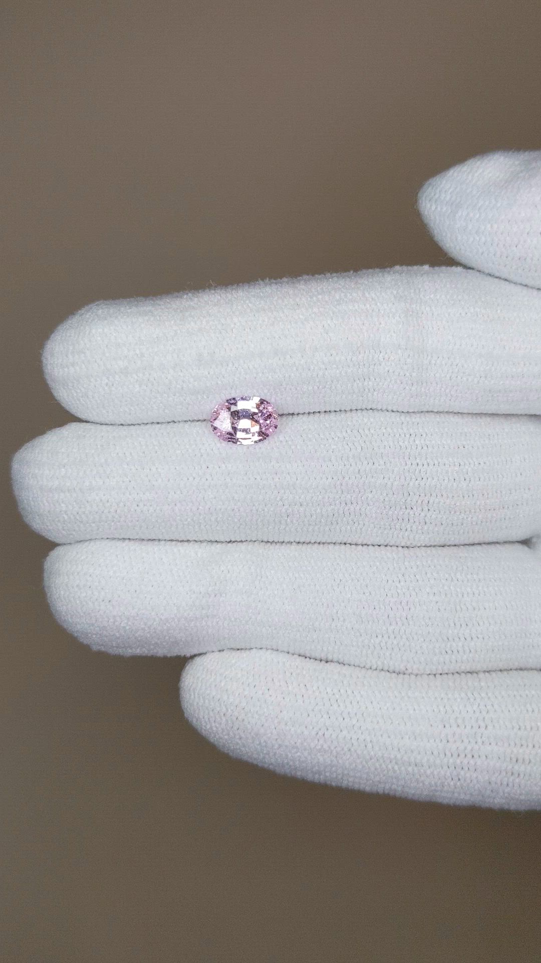 0.97 Ct. Pink Sapphire from Ceylon (Sri Lanka) Size Video