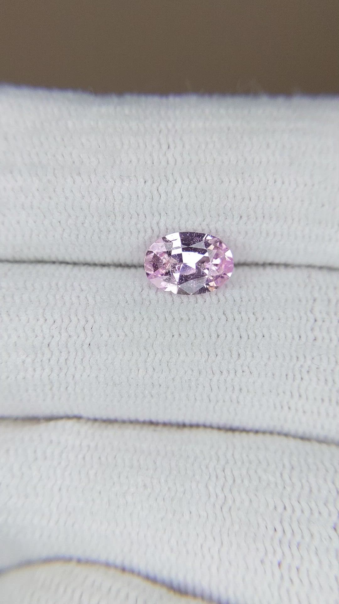 0.97 Ct. Pink Sapphire from Ceylon (Sri Lanka) Size Video